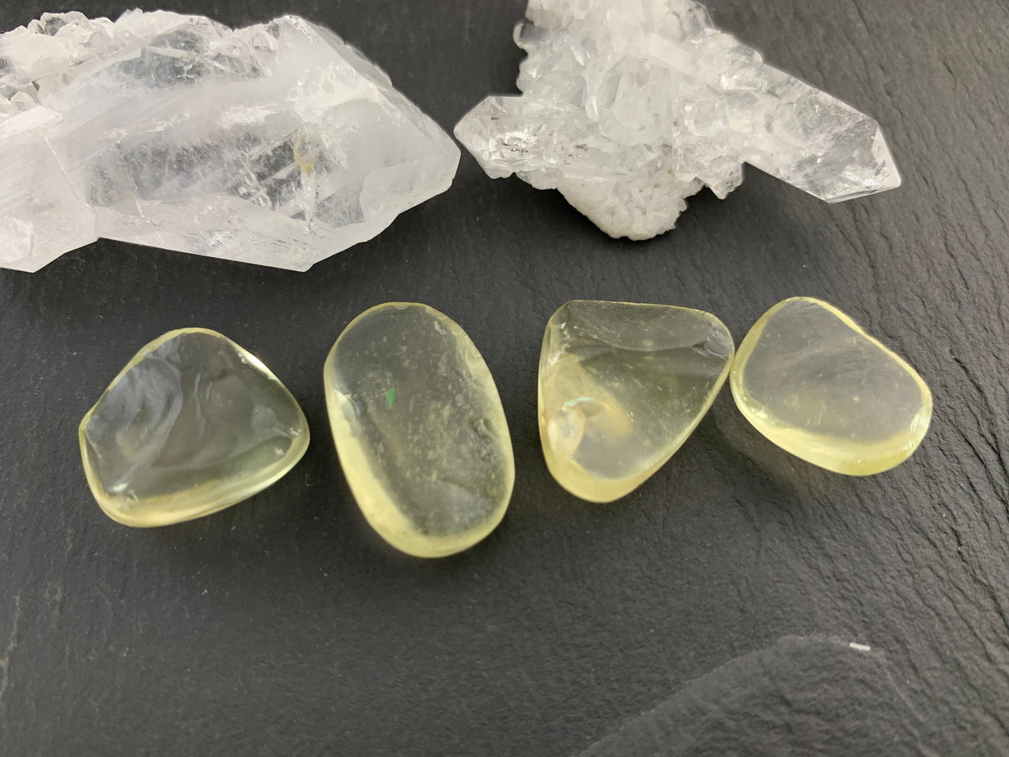 Libyan Desert Glass 18-24mm long cabochon