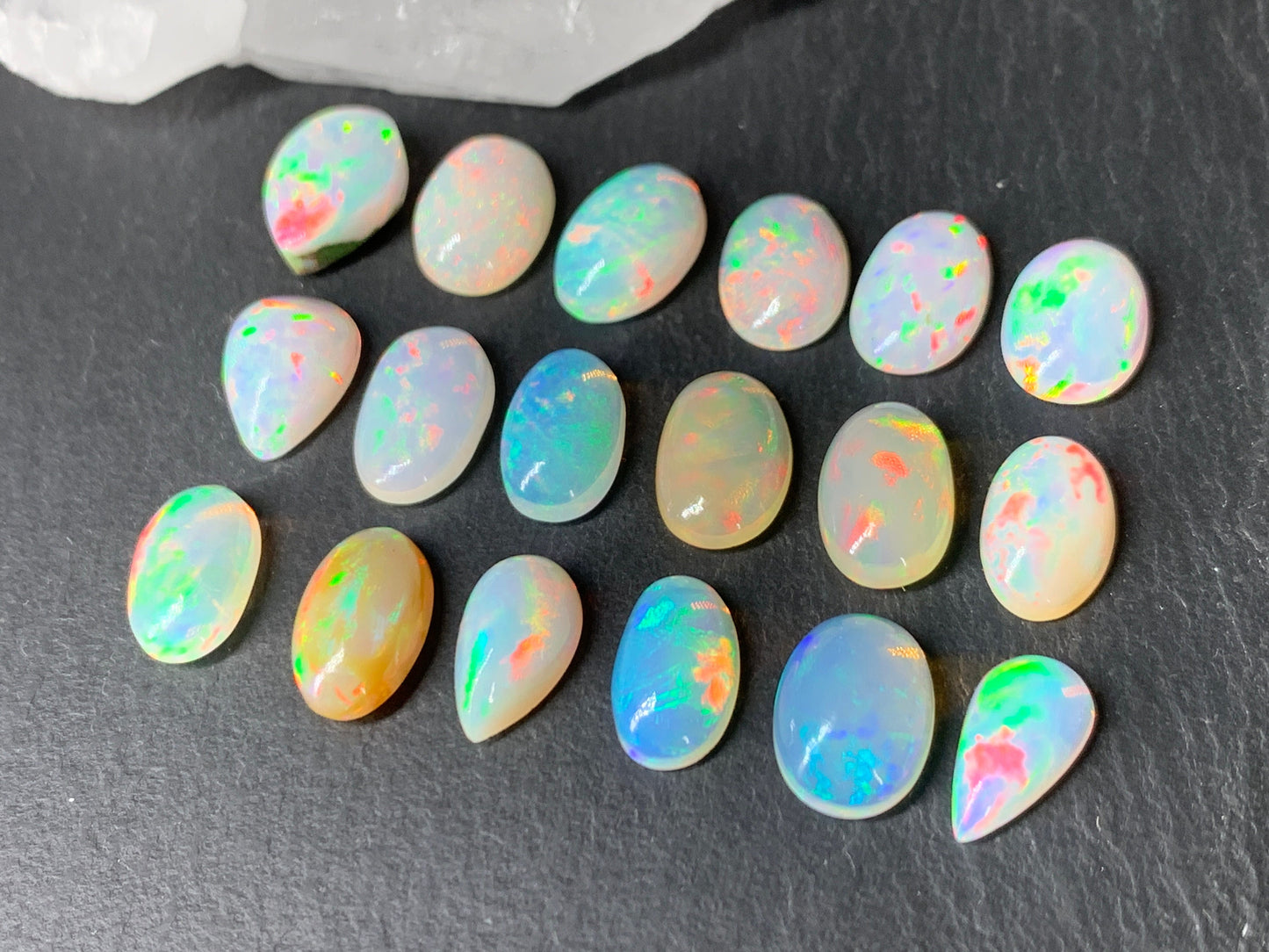 Ethiopian Opal 11mm long cabochon