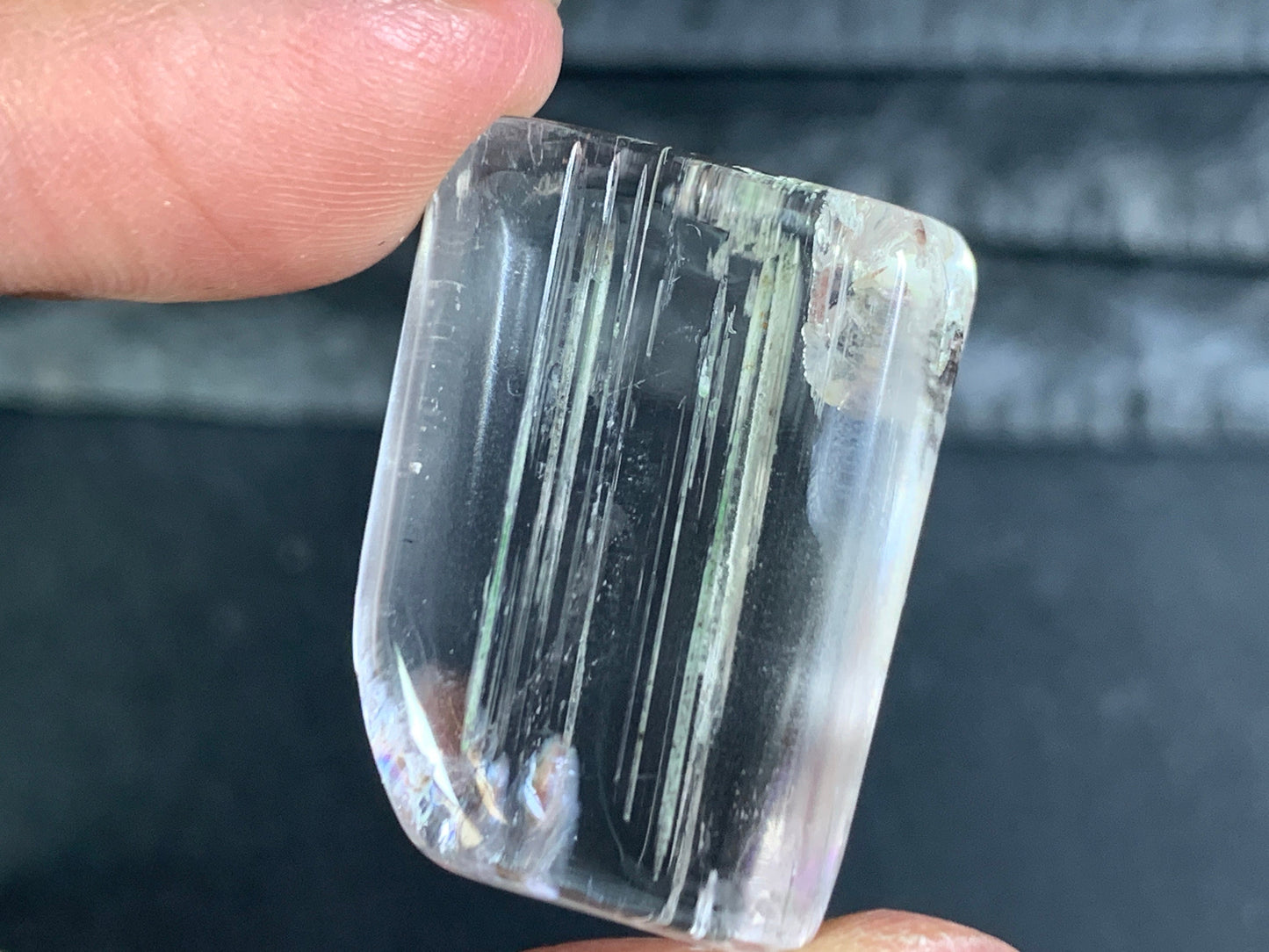 Tumbled Kunzite from Pakistan 20-27mm long- not drilled gemstone