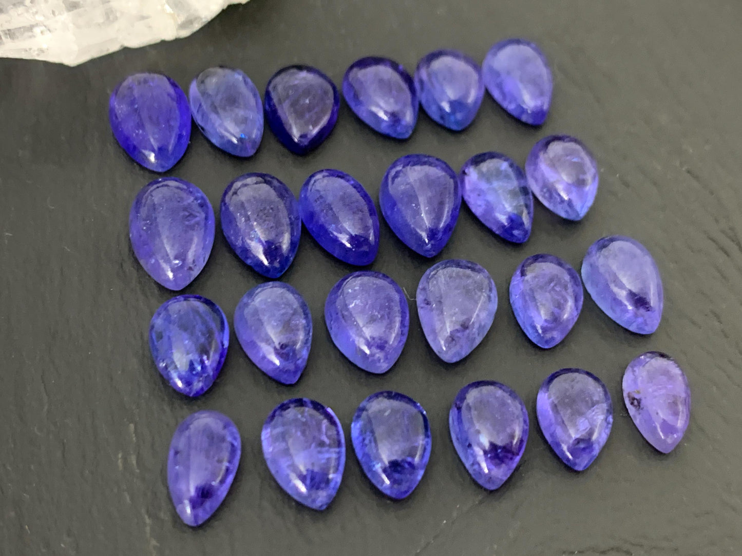 Tanzanite Pear 10-12mm long cabochon - select your cabochon