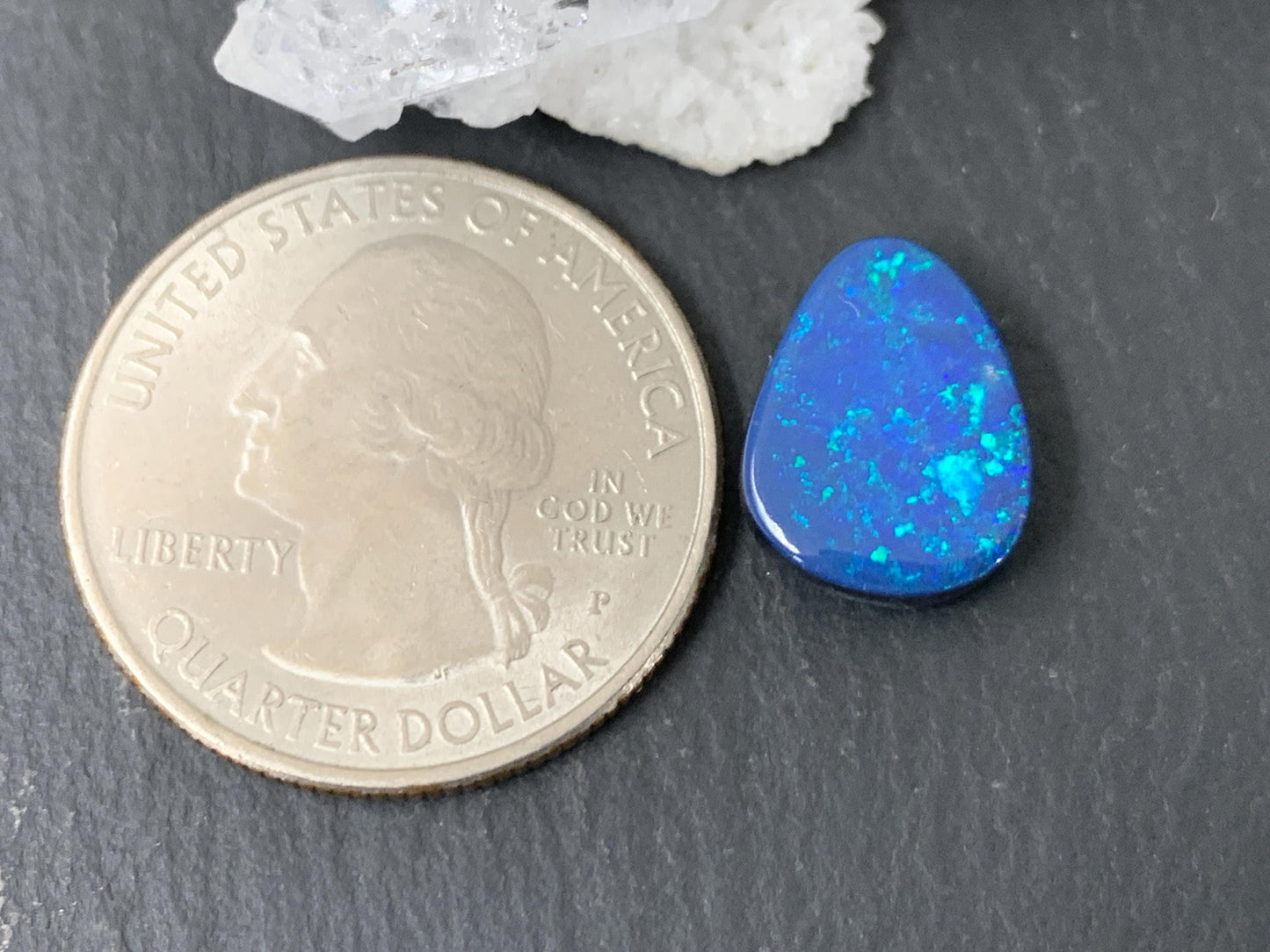 Australian Opal doublet 10x13x4.5mm cabochon