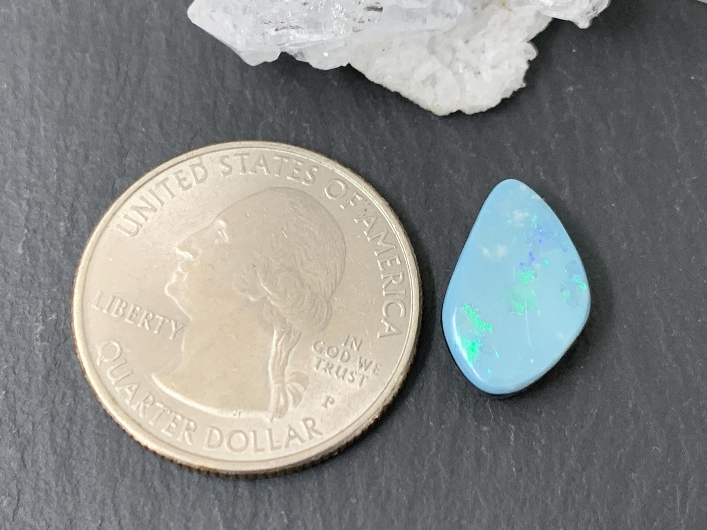 Australian Opal doublet 10x15x4mm cabochon