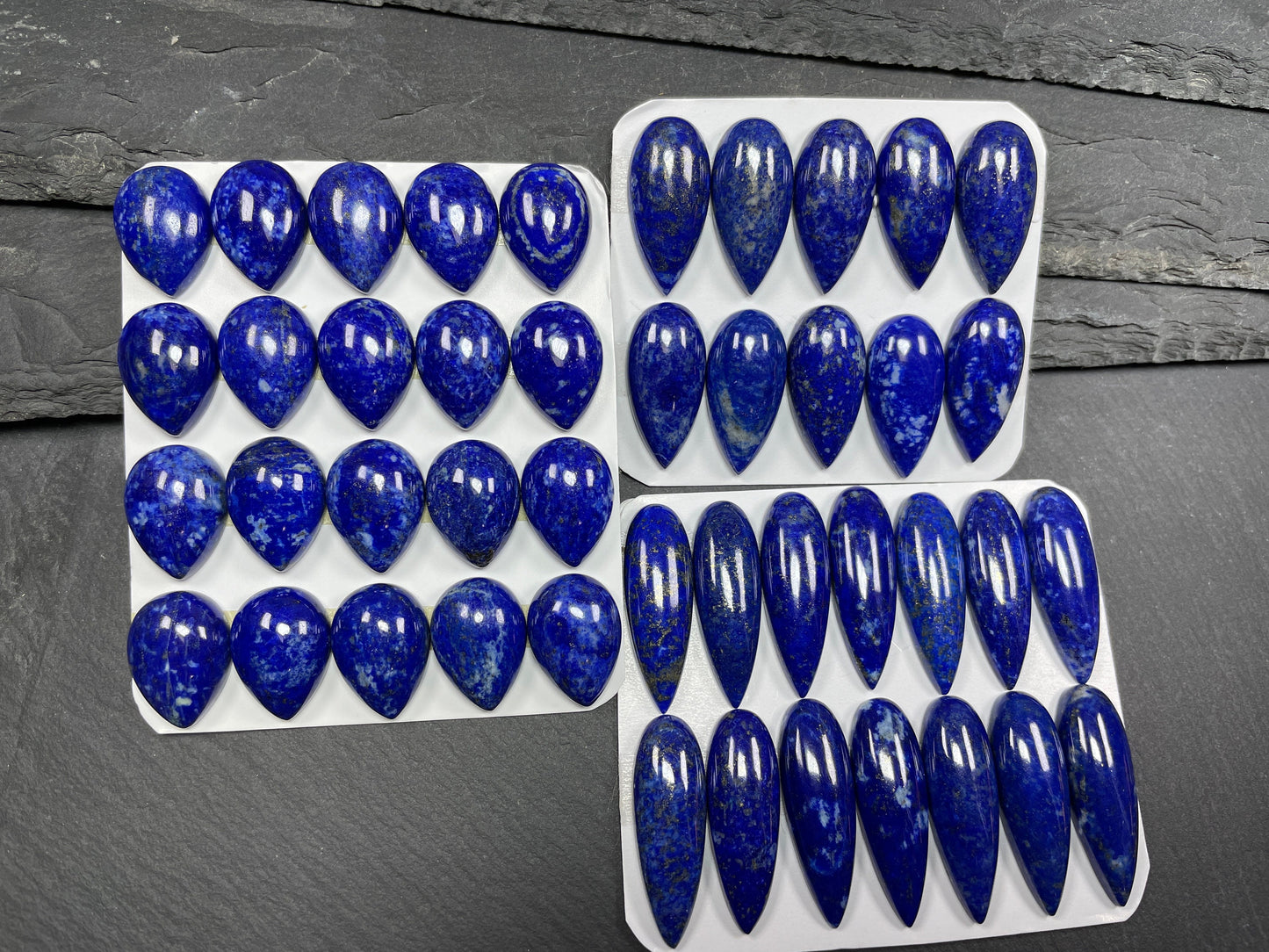 Lapis Lazuli pear cabochon - Calibrated cabochons