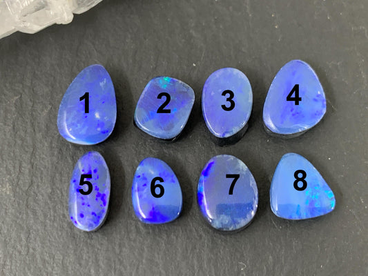 Australian Opal Doublet 7-9mm long cabochon - Second quality