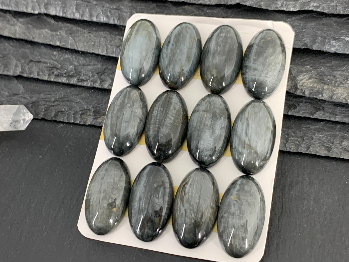 Eagle Eye oval 14x25mm cabochon - Calibrated cabochons