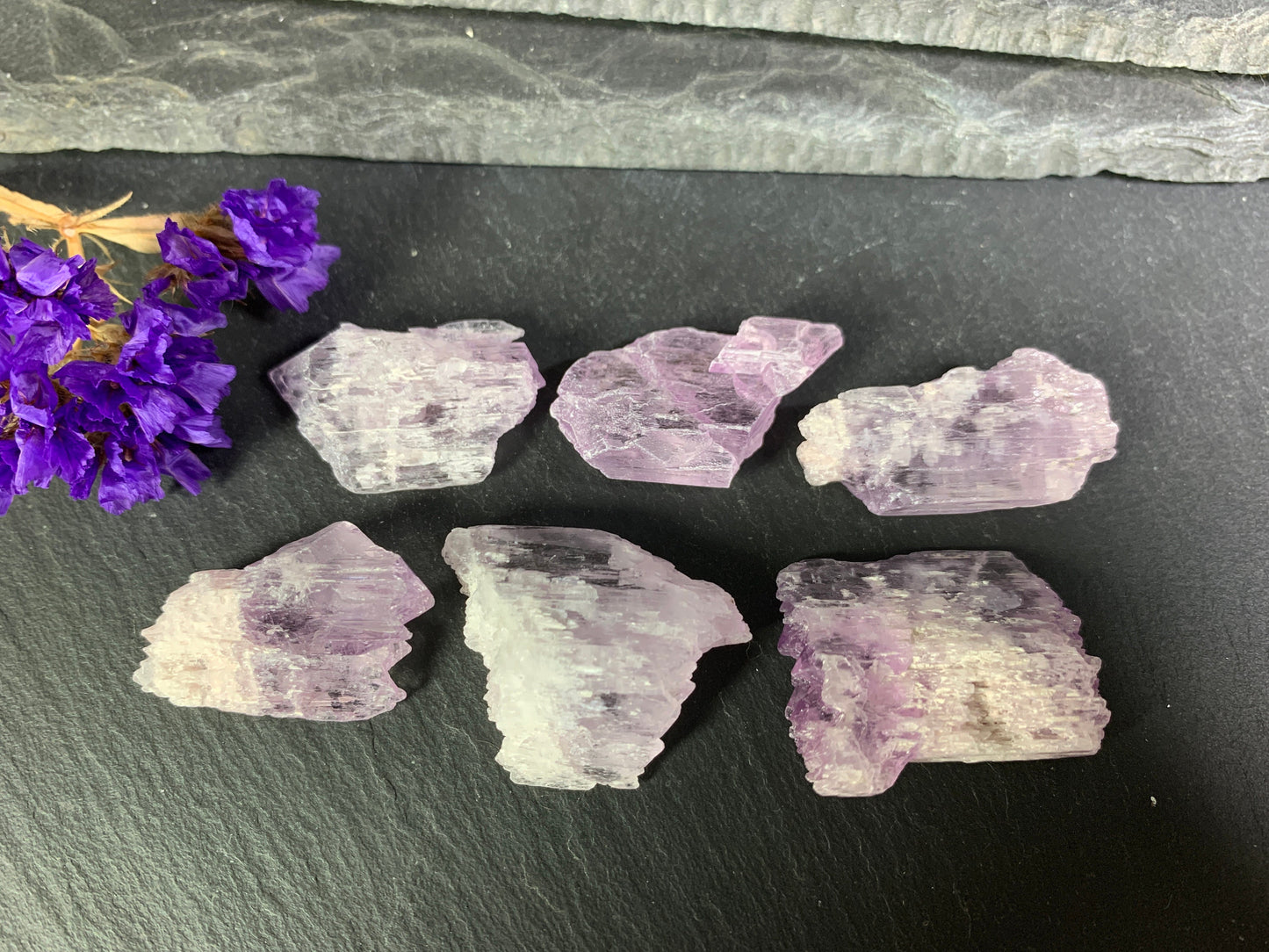 Raw Kunzite from Pakistan 31-35mm long - not drilled gemstone