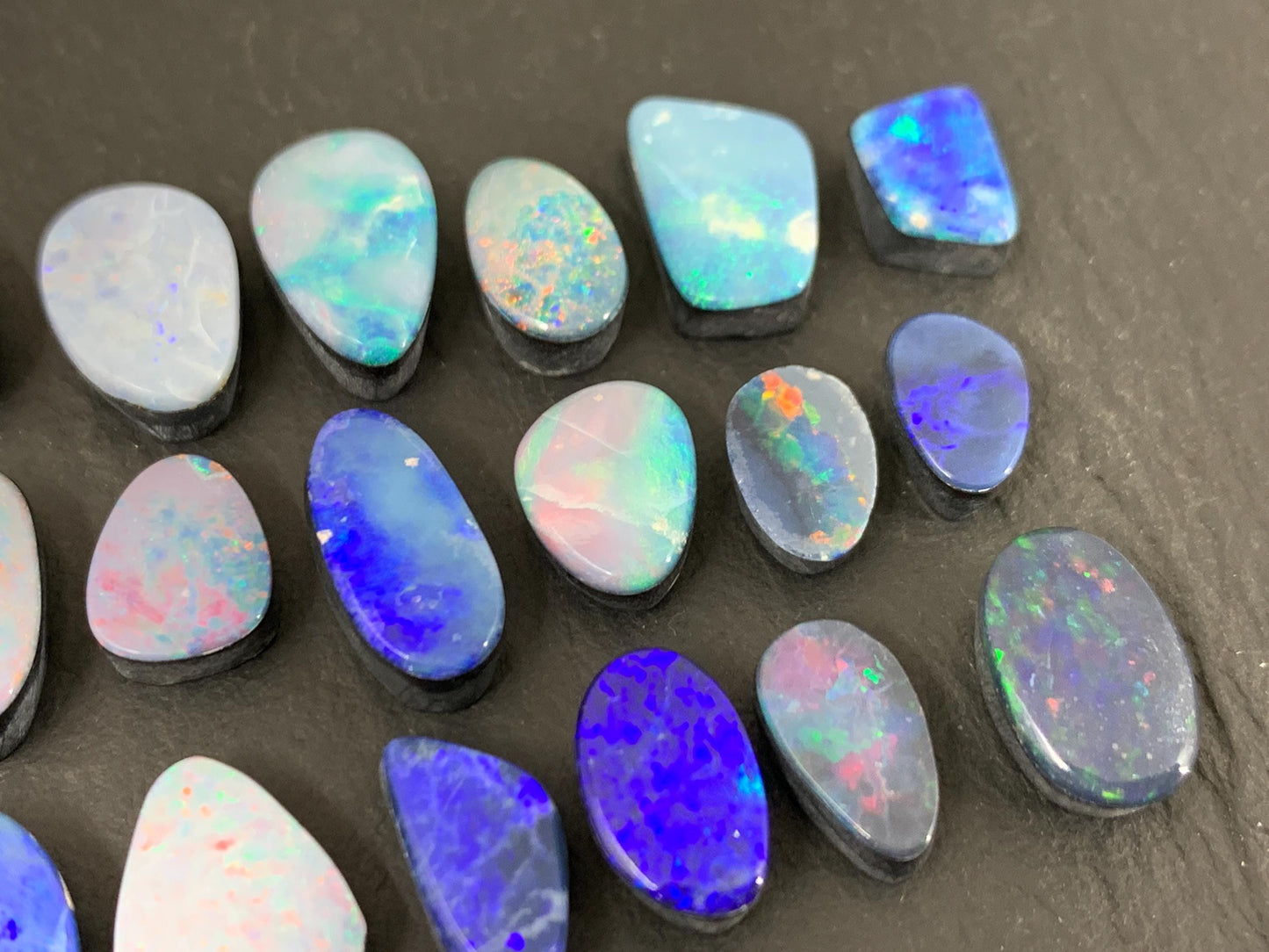 Australian Opal Doublet Free Form Cabochon 8-12mm – Natural Colorful Gemstone