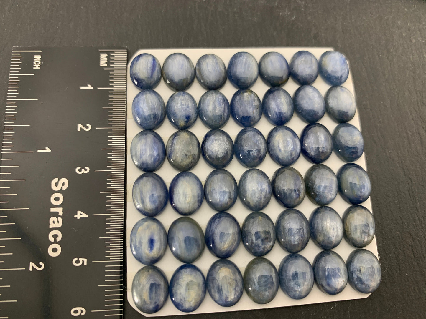 Kyanite Cabochon: Natural Oval Gemstone (8x10mm)