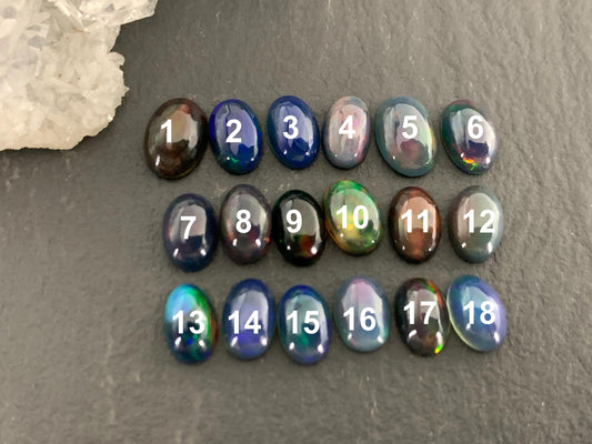 Natural Ethiopian Opal oval 4x6mm cabochon