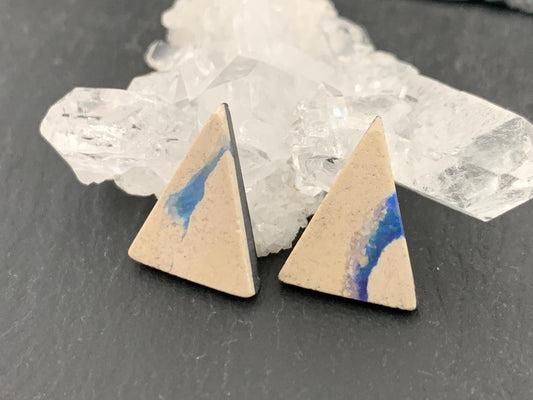 Australian Opal doublet 11x15x3mm pair of cabochons