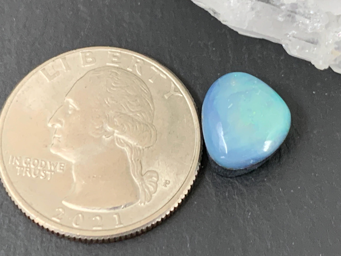 Australian Opal Doublet 11x11x6mm Free Form Cabochon - Natural Gemstone