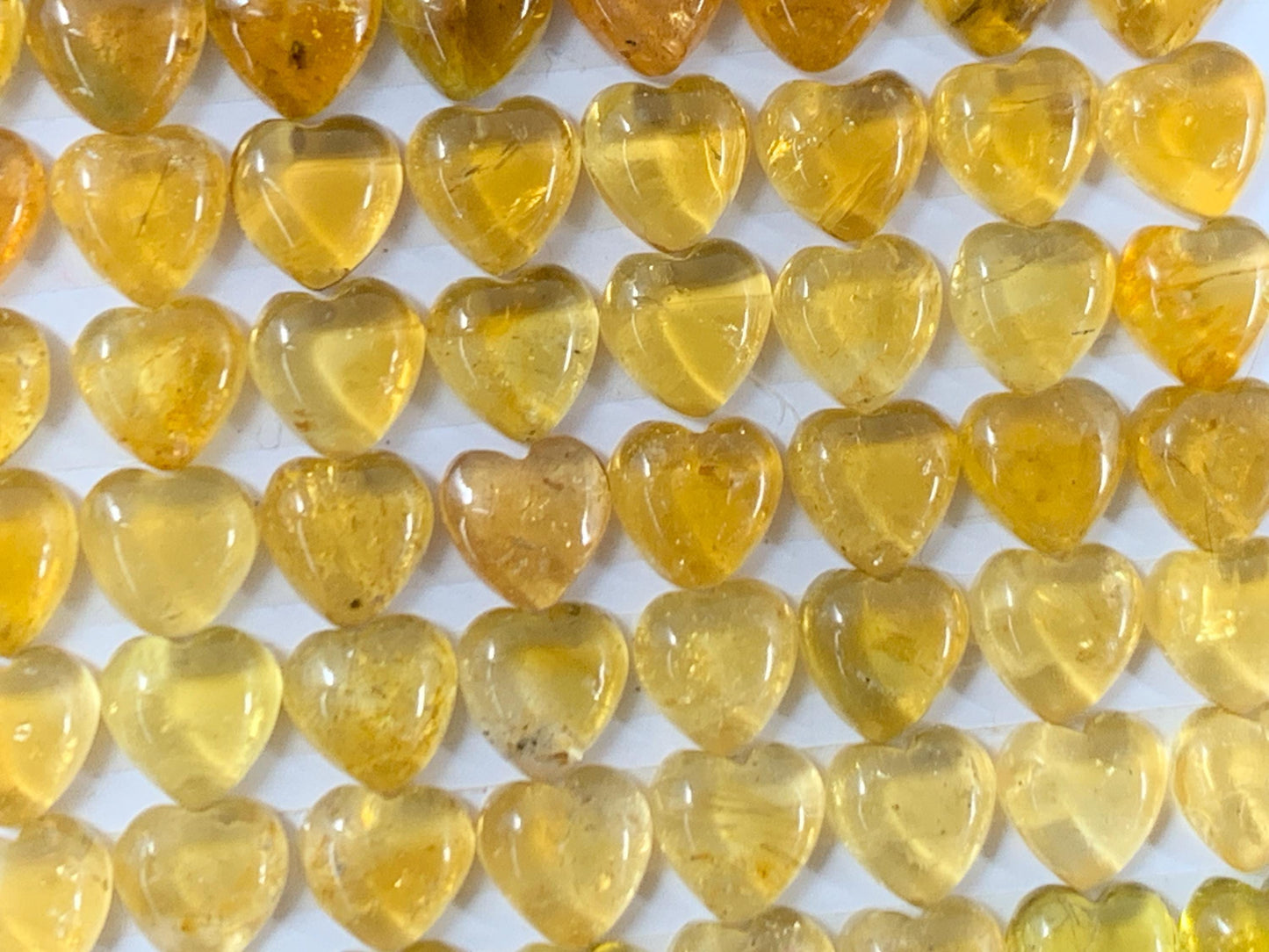 Tourmaline heart 5mm cabochon - Calibrated cabochons