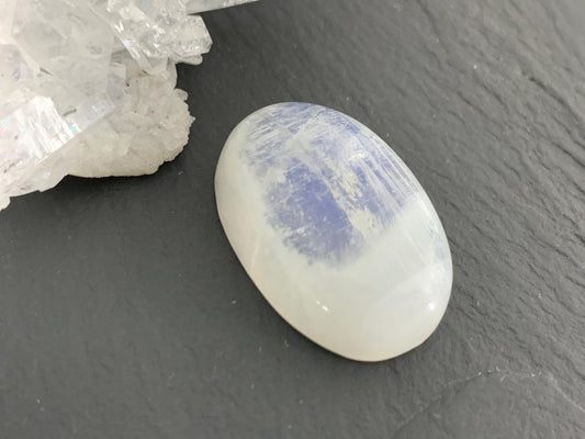 Rainbow Moonstone 25x17x7mm cabochon