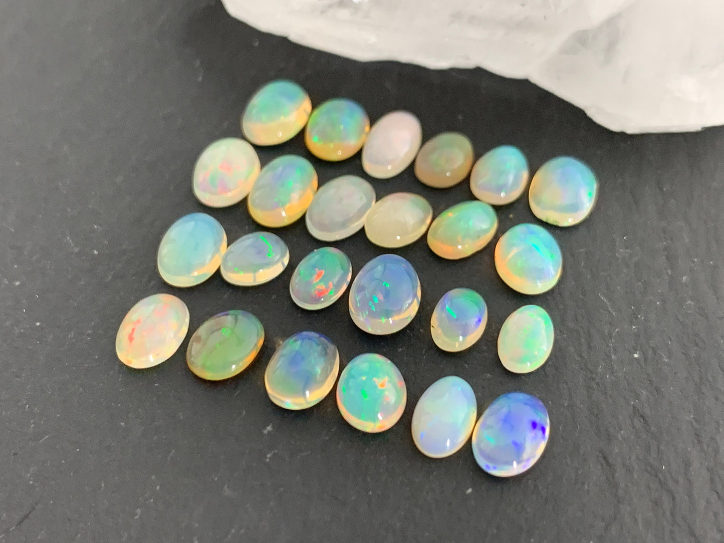 Ethiopian Opal 5-7mm long cabochon