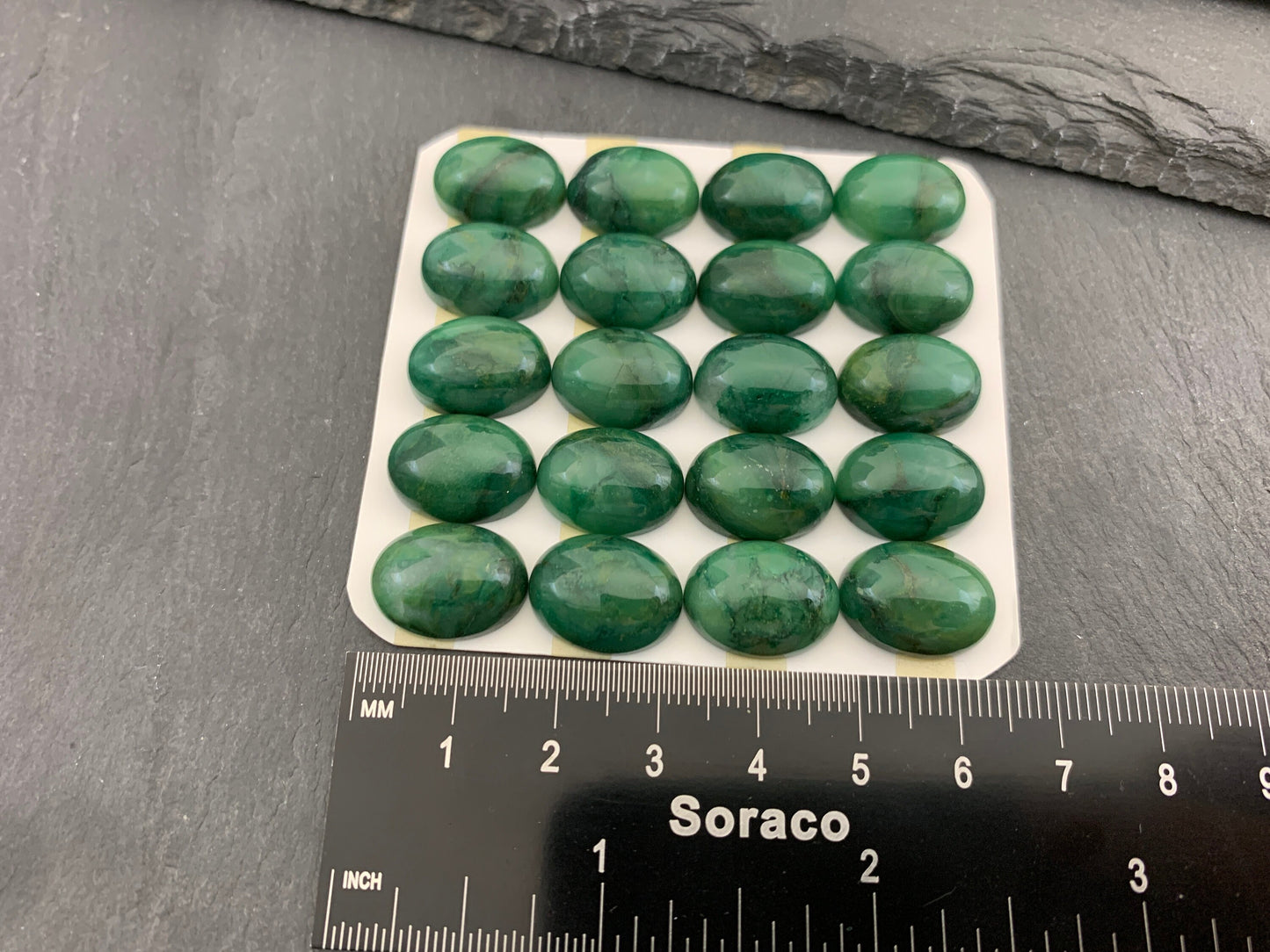 African Jade oval 12x16mm cabochon