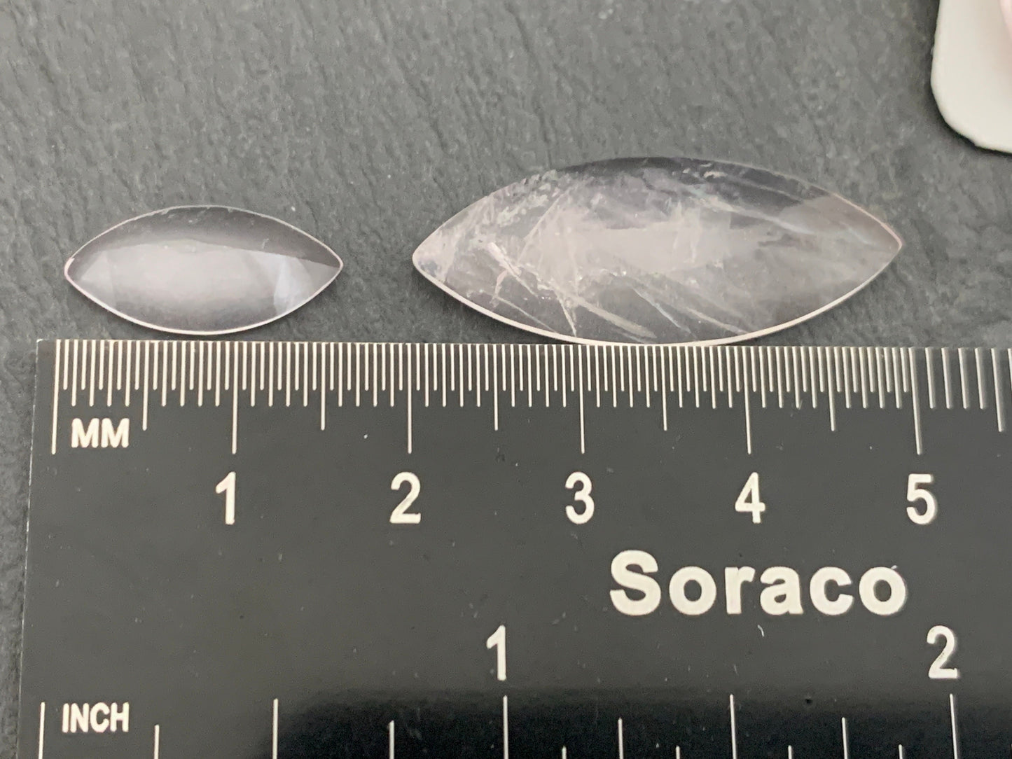Faceted Rose Quartz marquise 8x16mm,12x30mm Cabochon