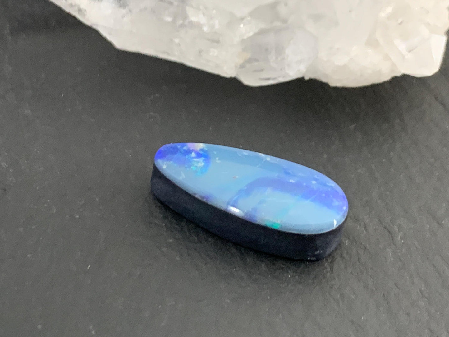 Australian Opal doublet 7x16x5mm cabochon