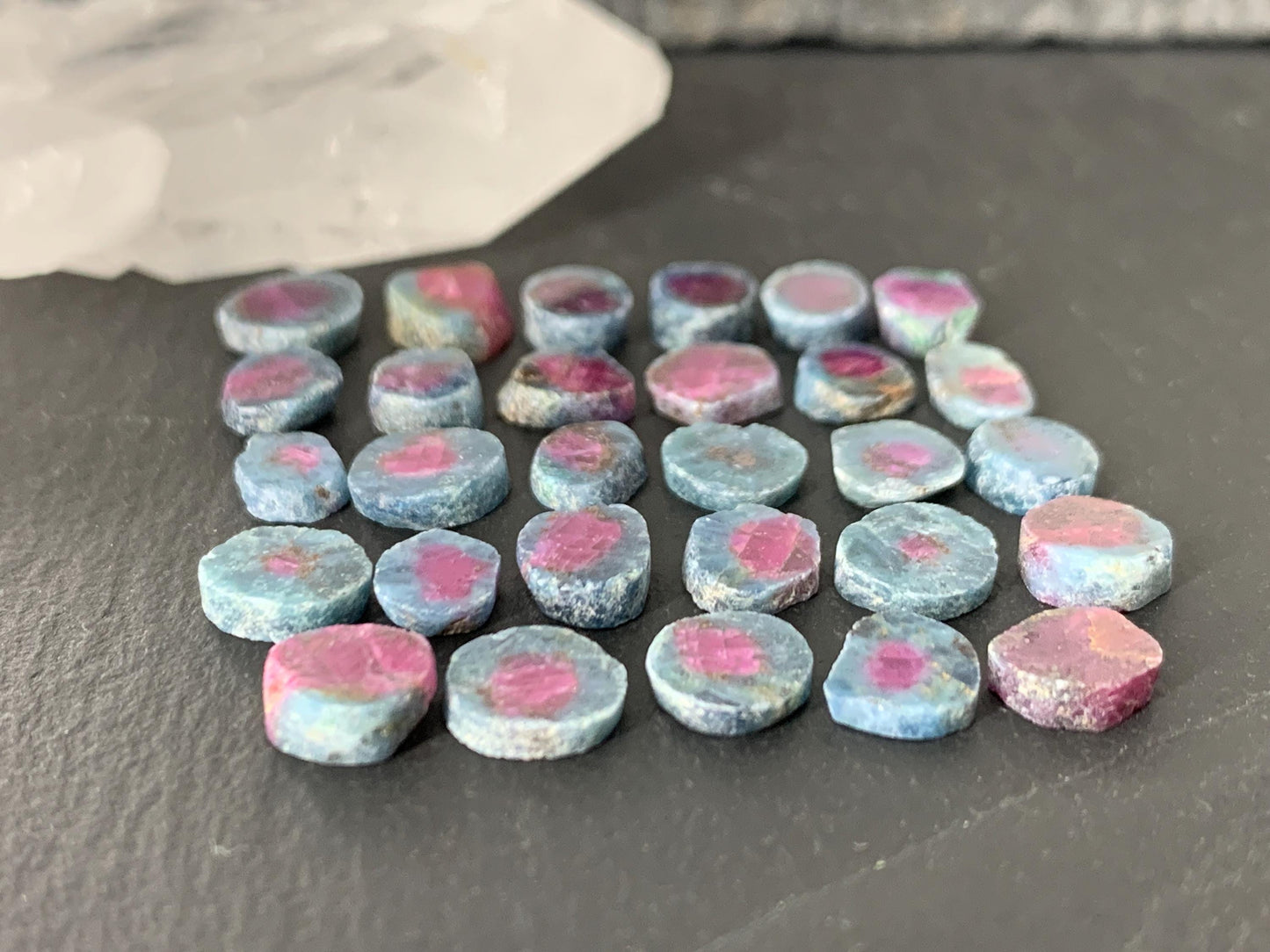 Watermelon Ruby 7mm long slice