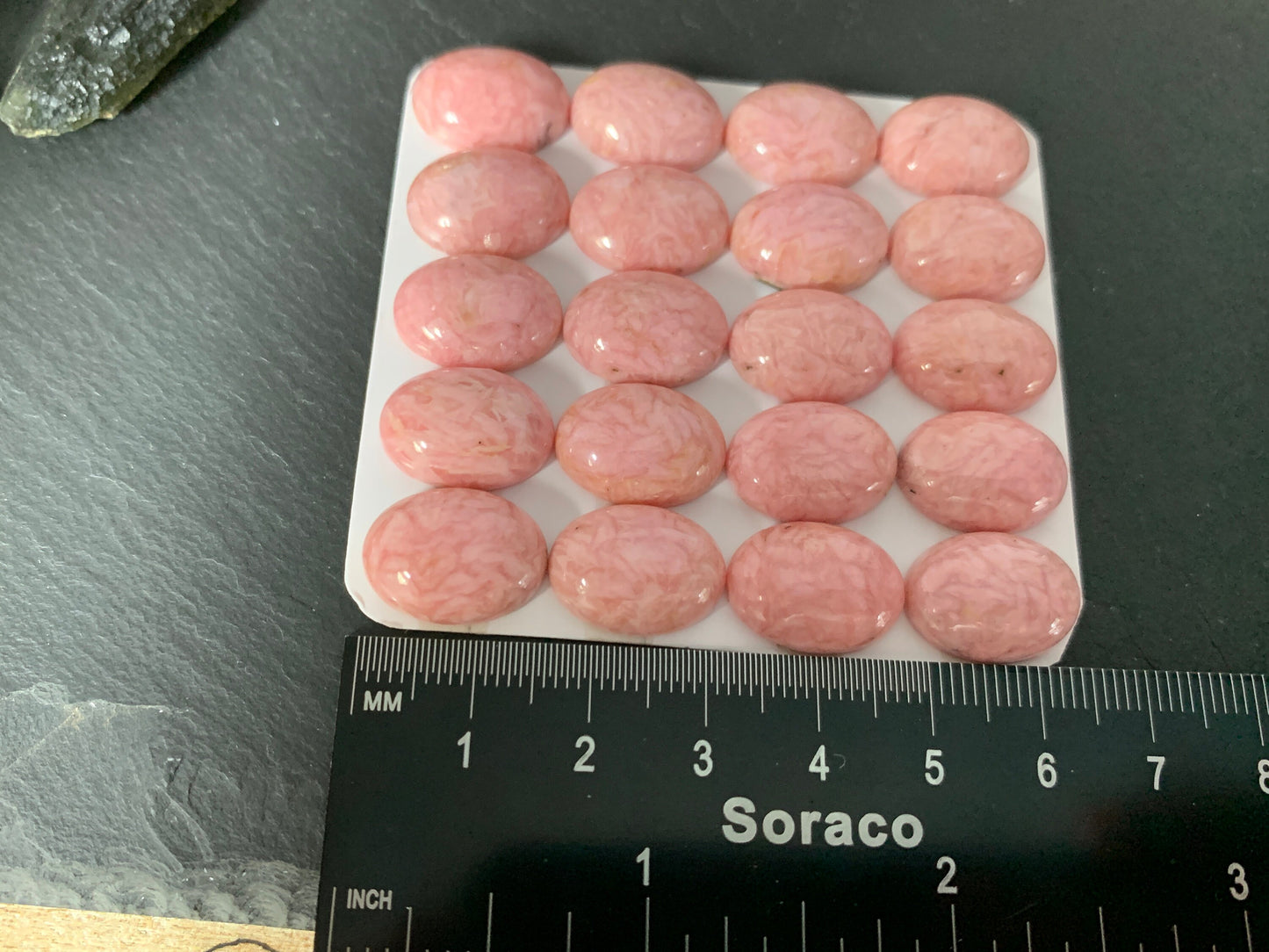 Rhodochrosite oval 12x16mm cabochon - Calibrated cabochons