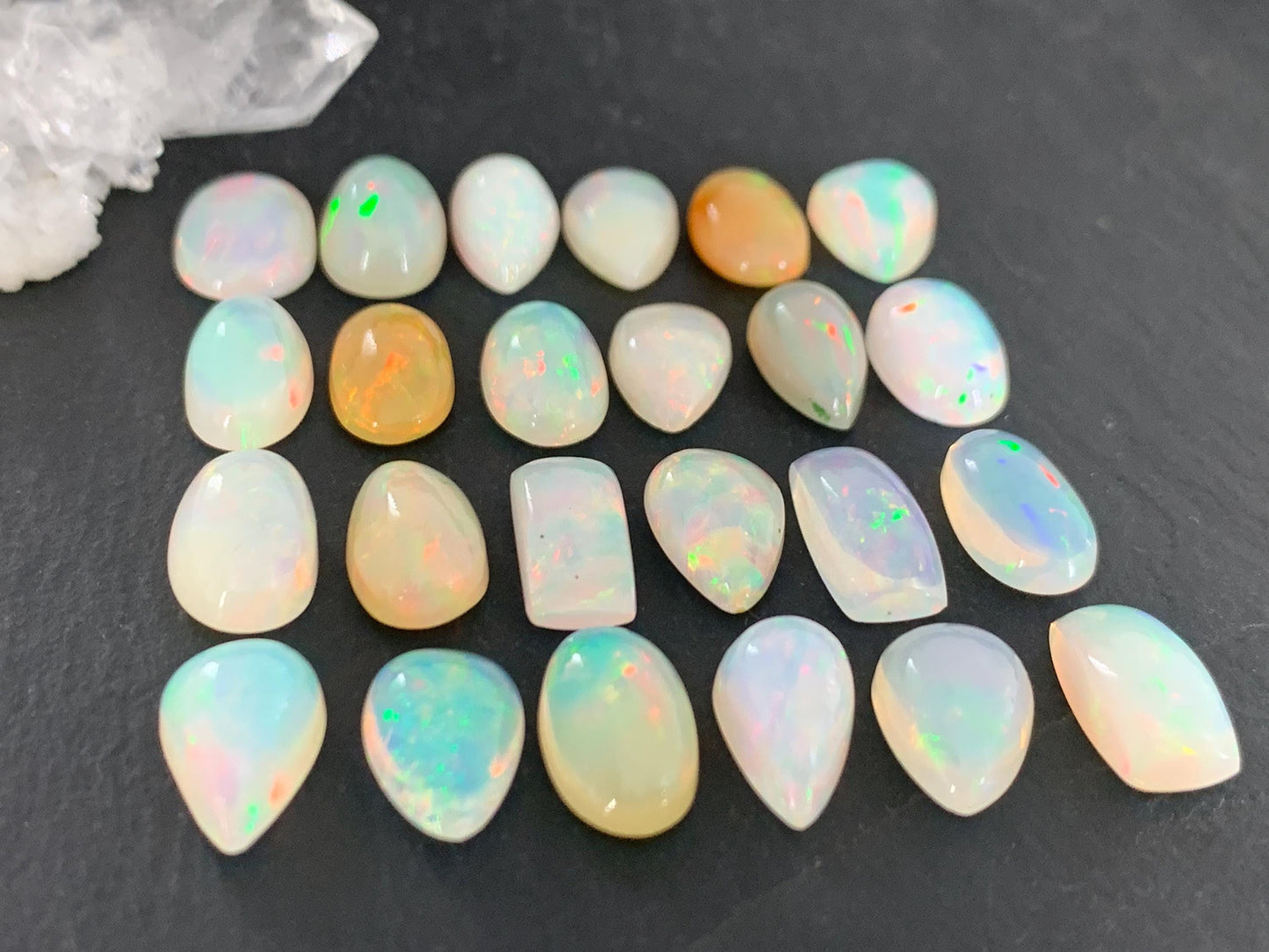 Ethiopian Opal 11-12mm long cabochon