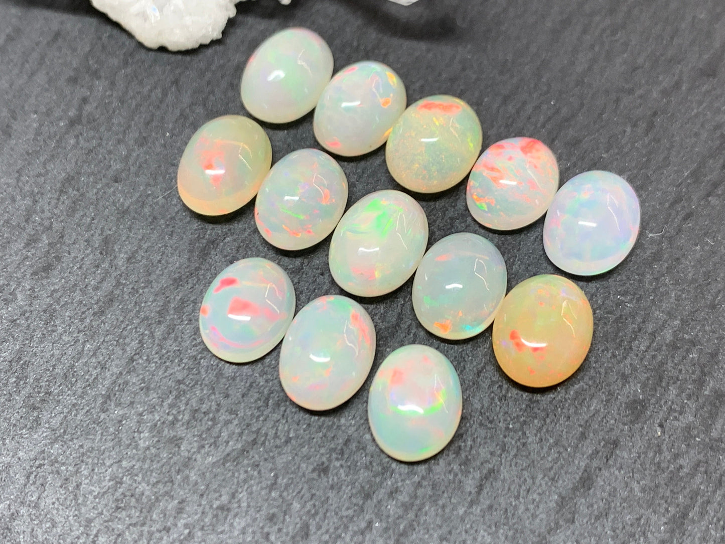 Ethiopian Opal oval 7x9mm cabochon