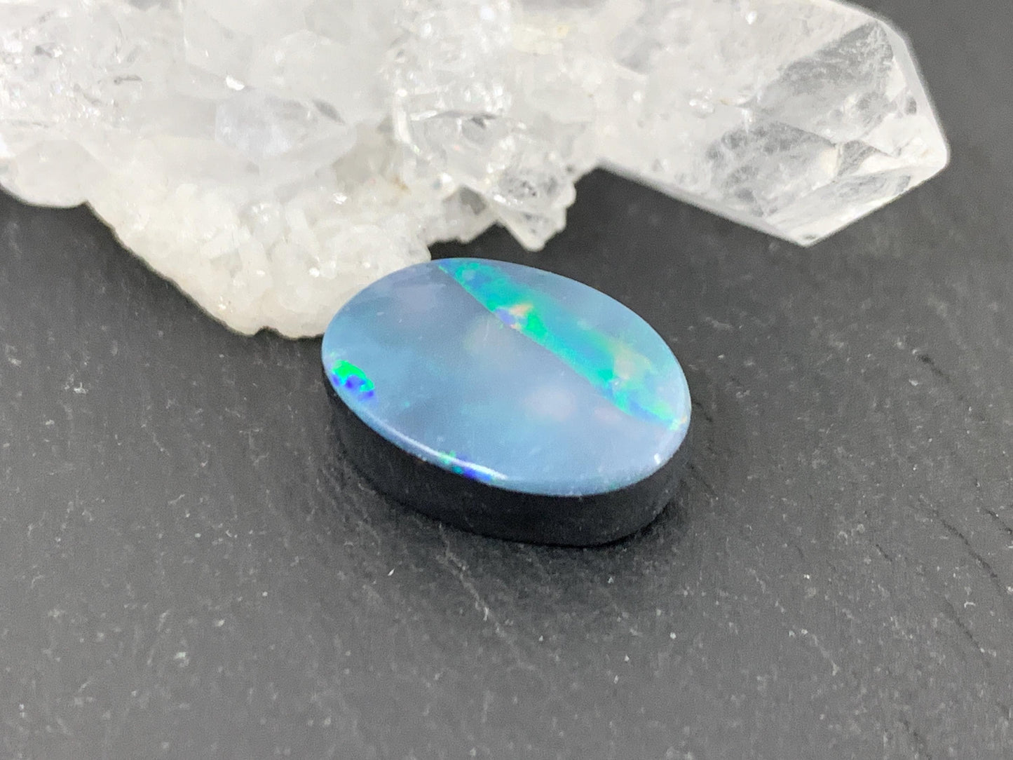 Australian Opal Doublet 10x14x5mm Cabochon
