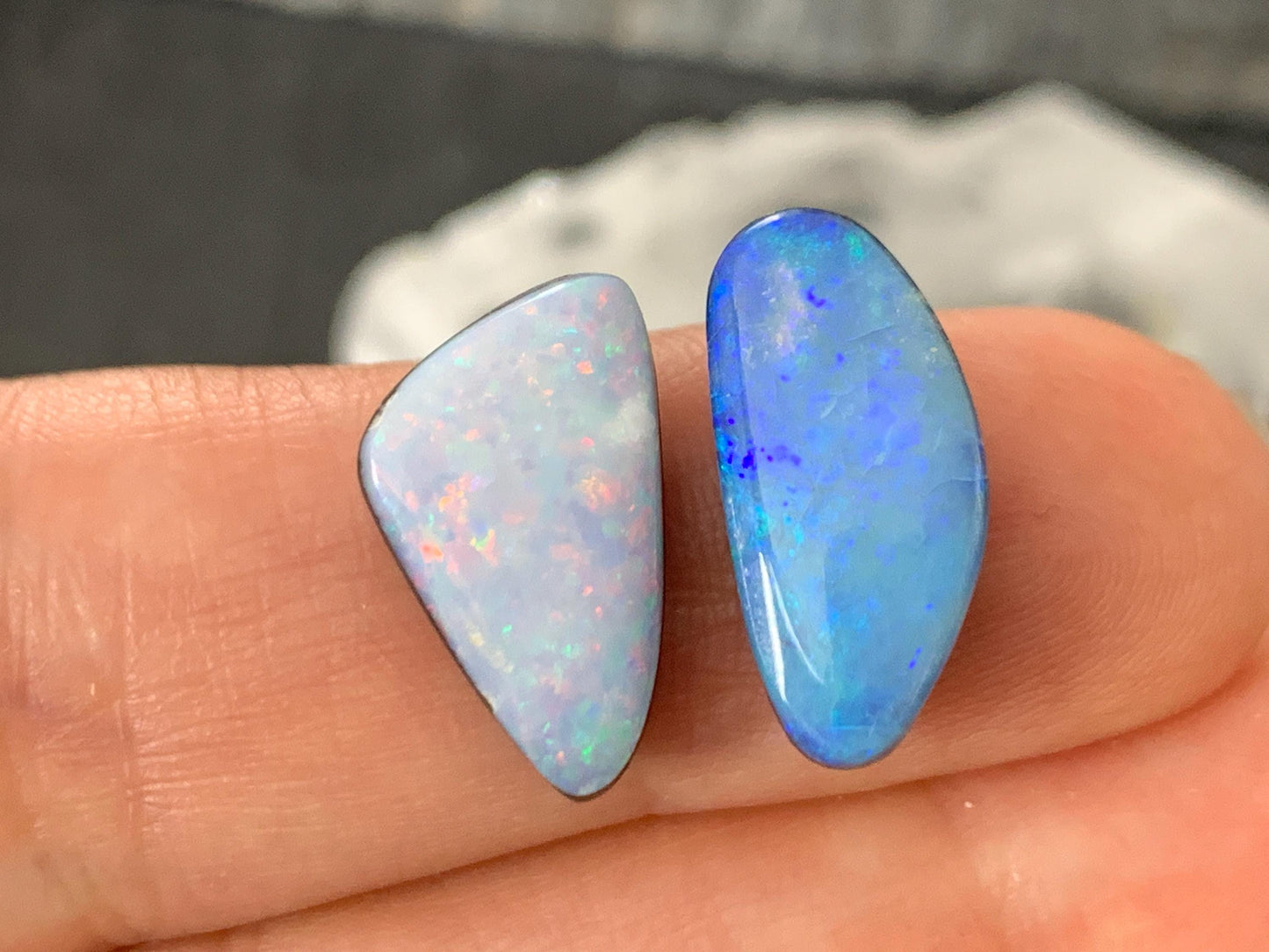 Australian Opal doublet cabochon