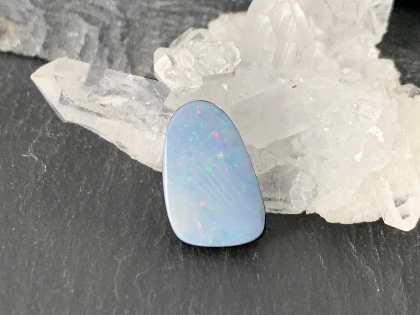 Australian Opal doublet 10x15x3mm cabochon