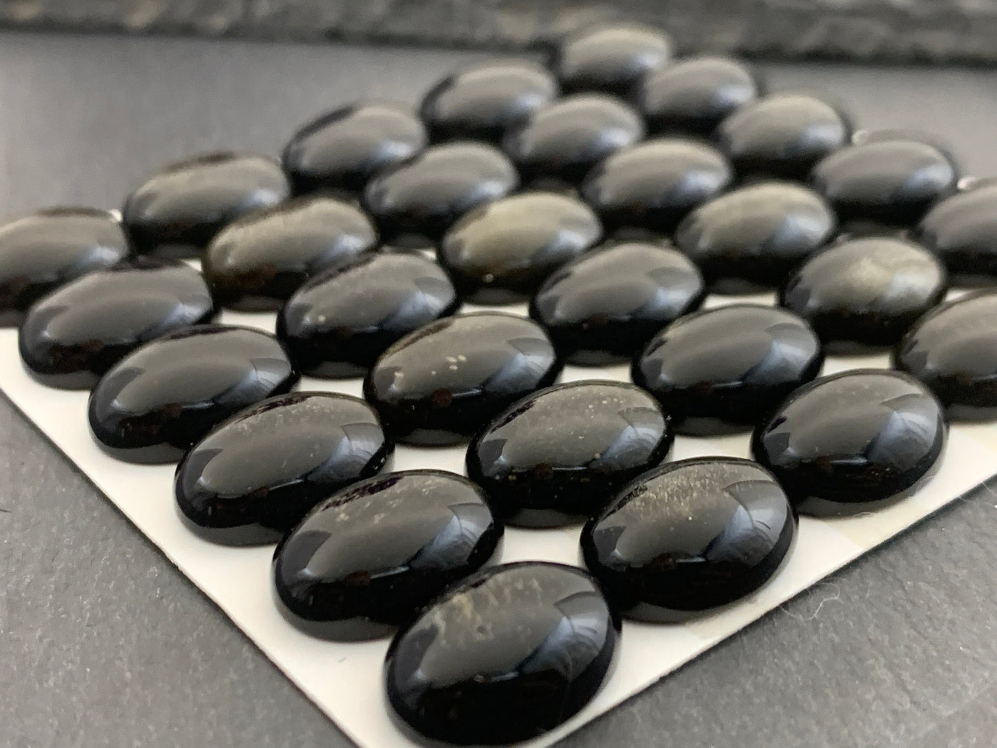 Gold Obsidian Cabochon Oval 10x14mm - Natural Polished Gemstone for Rings