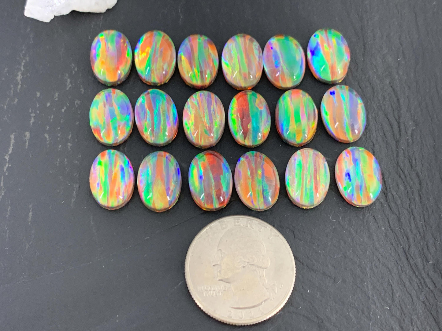 Aurora Opal Oval 10x14mm Cabochons, Colorful cabochons