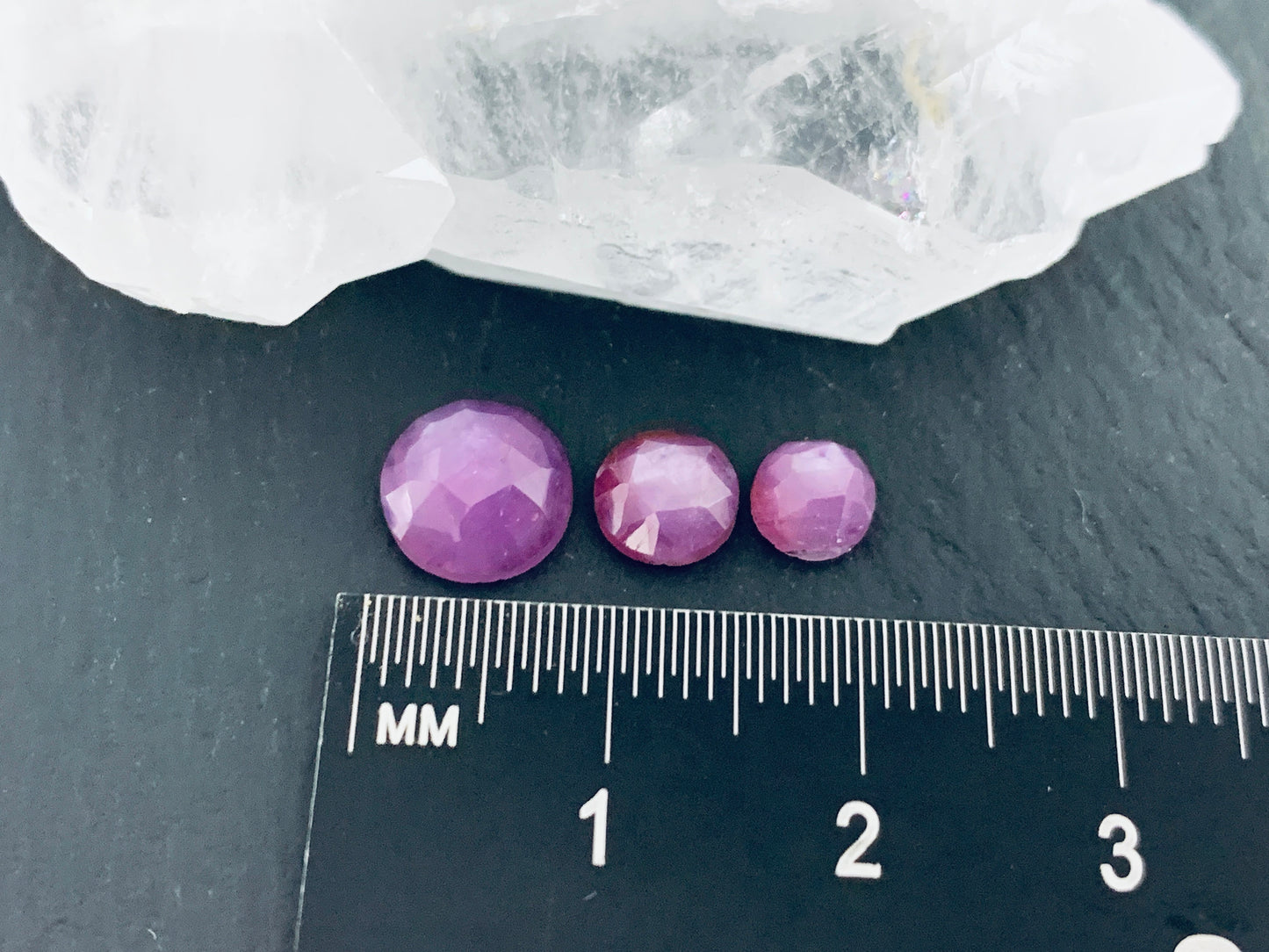 Faceted Silky Star Sapphire round 5mm, 6mm, 8mm cabochon