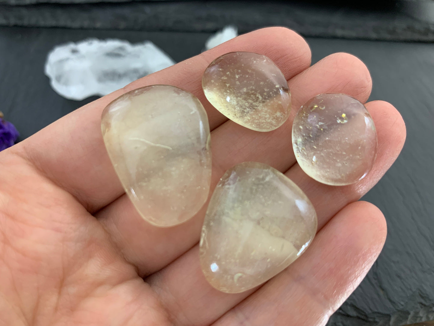 Libyan Desert Glass 19-27mm long cabochon