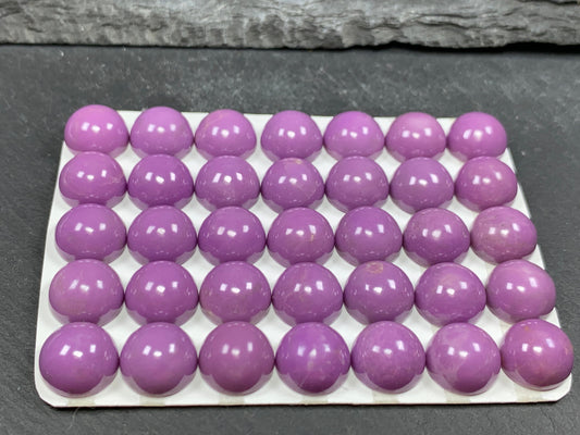 Phosphosiderite round 10mm cabochon - Calibrated cabochons