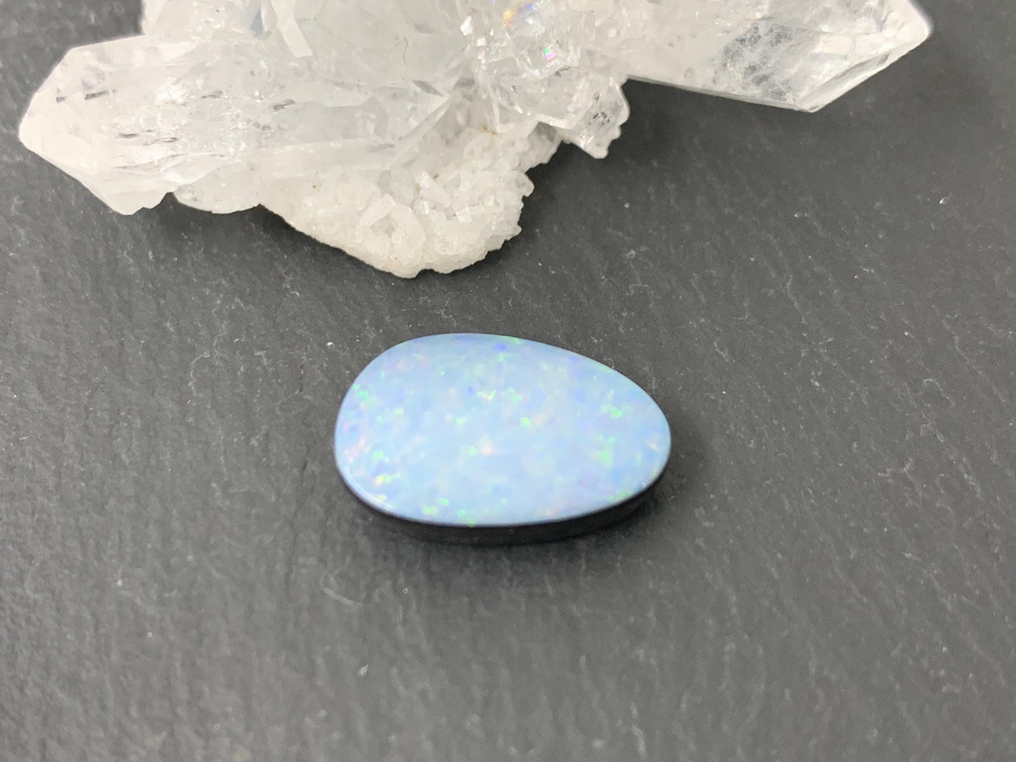 Australian Opal doublet 10x15x4mm cabochon