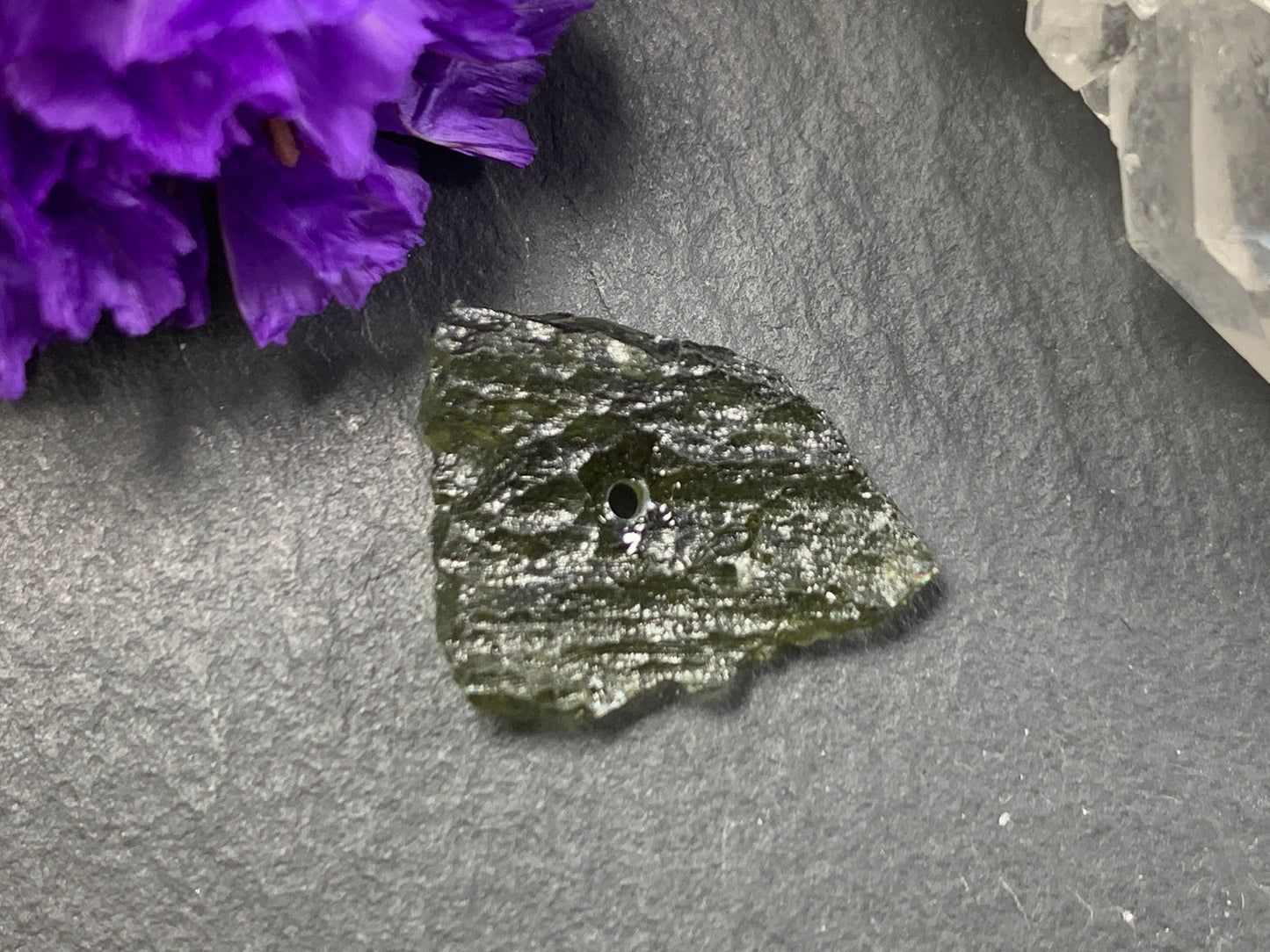 Raw Moldavite beads 12-16mm long - buy by piece