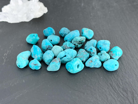 Discounted Turquoise 6-14mm beads lot of 25 pieces