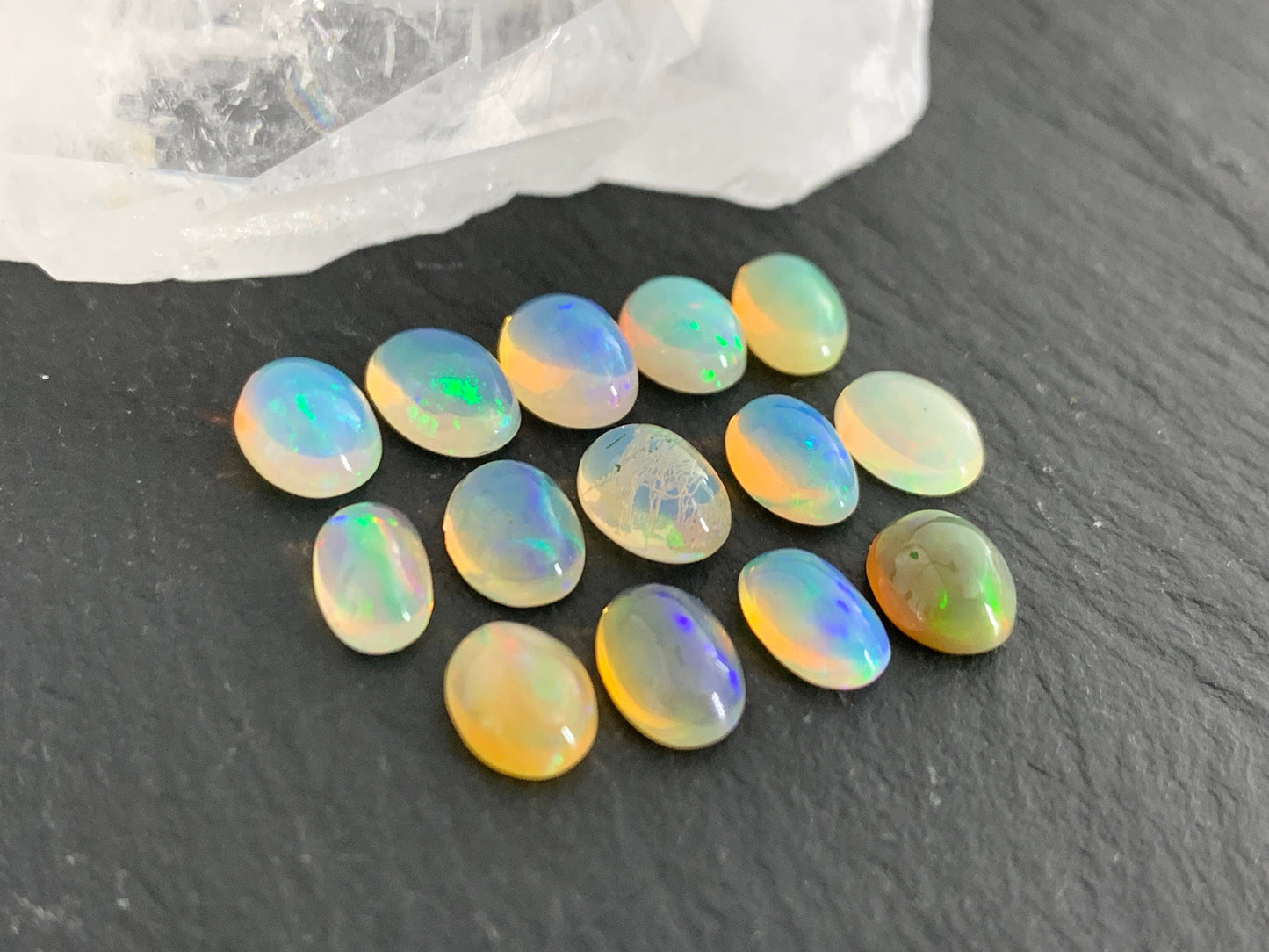 Ethiopian Opal oval 5x7mm cabochon