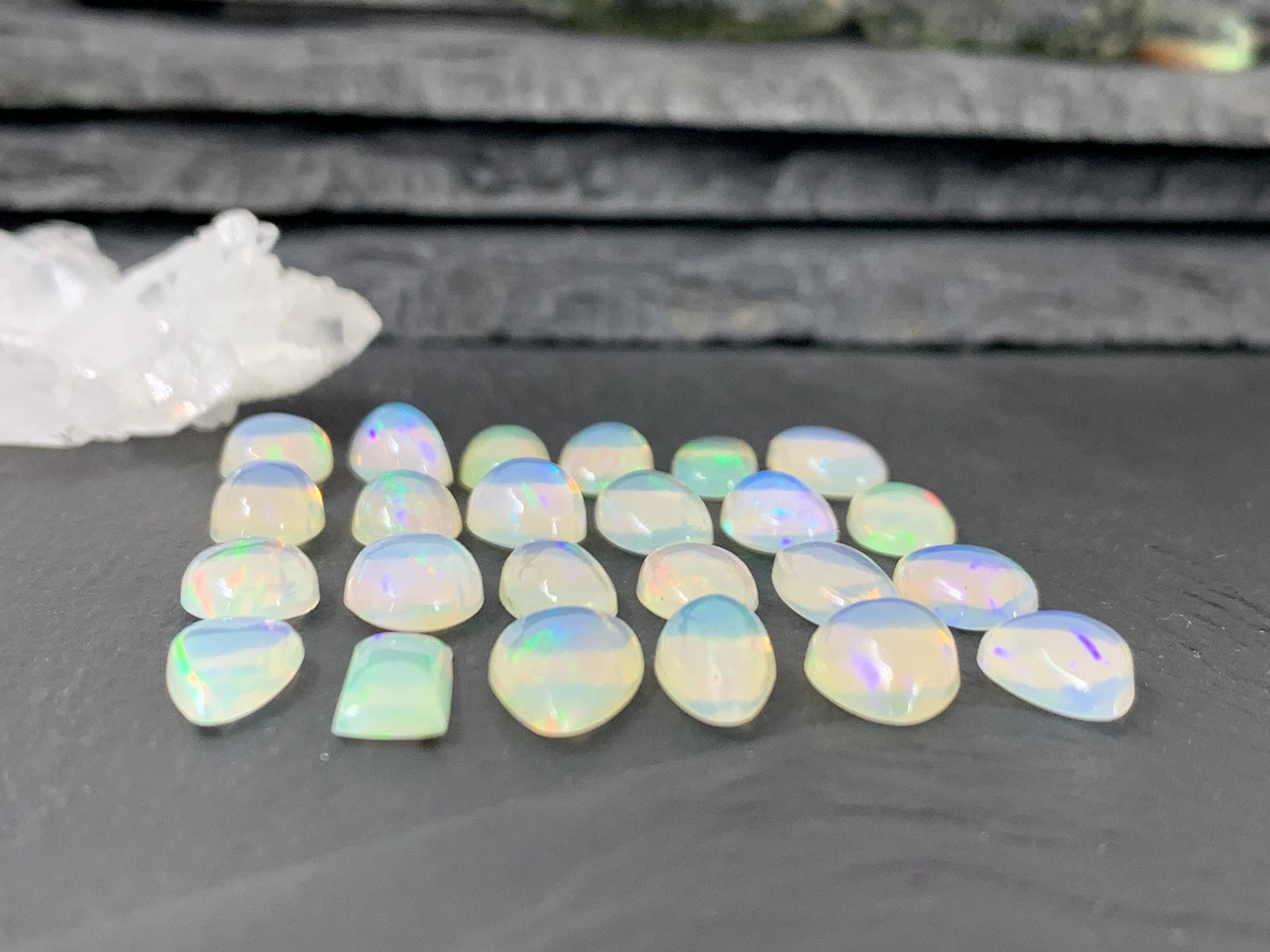 Ethiopian Opal 10-12mm long cabochon