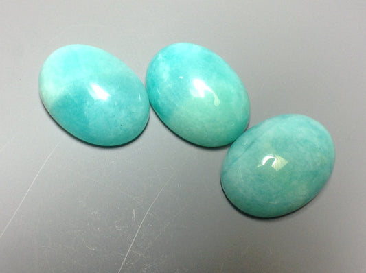 Amazonite oval 15x20mm cabochon - Calibrated cabochons