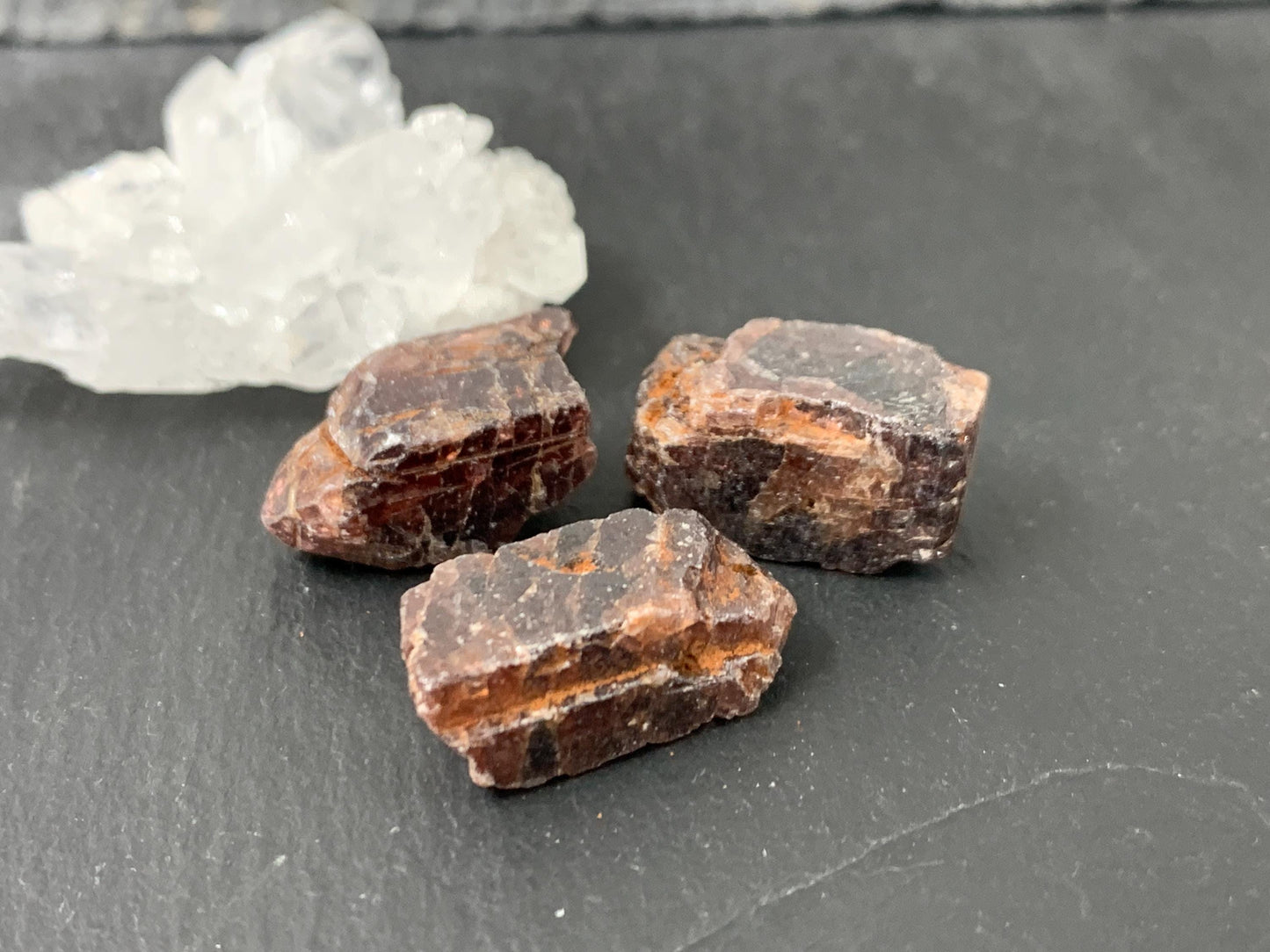 Raw Zircon 15-20mm long from Tanzania - lot of 3 pieces - not drilled gemstone