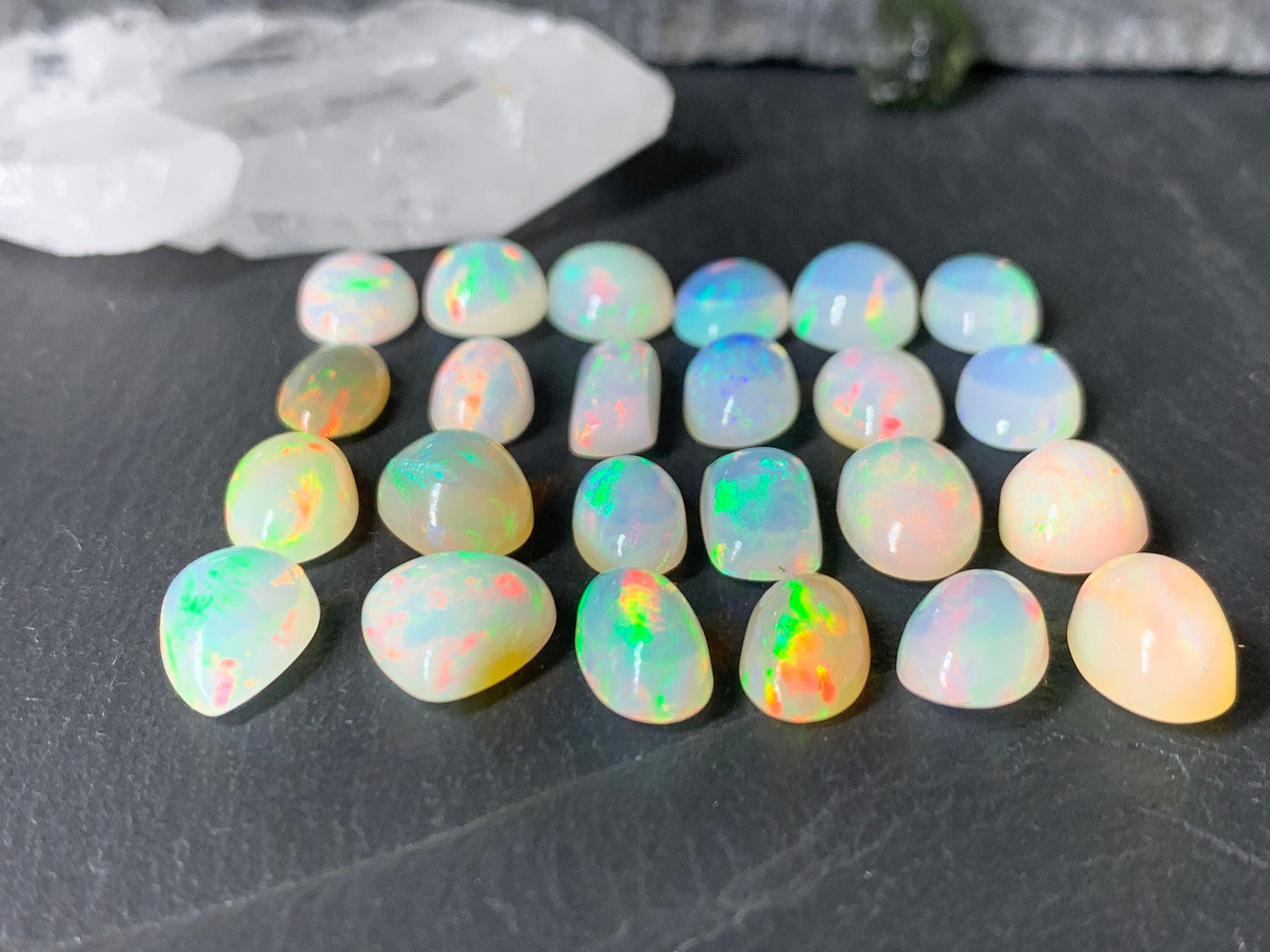 Ethiopian Opal 11mm long cabochon