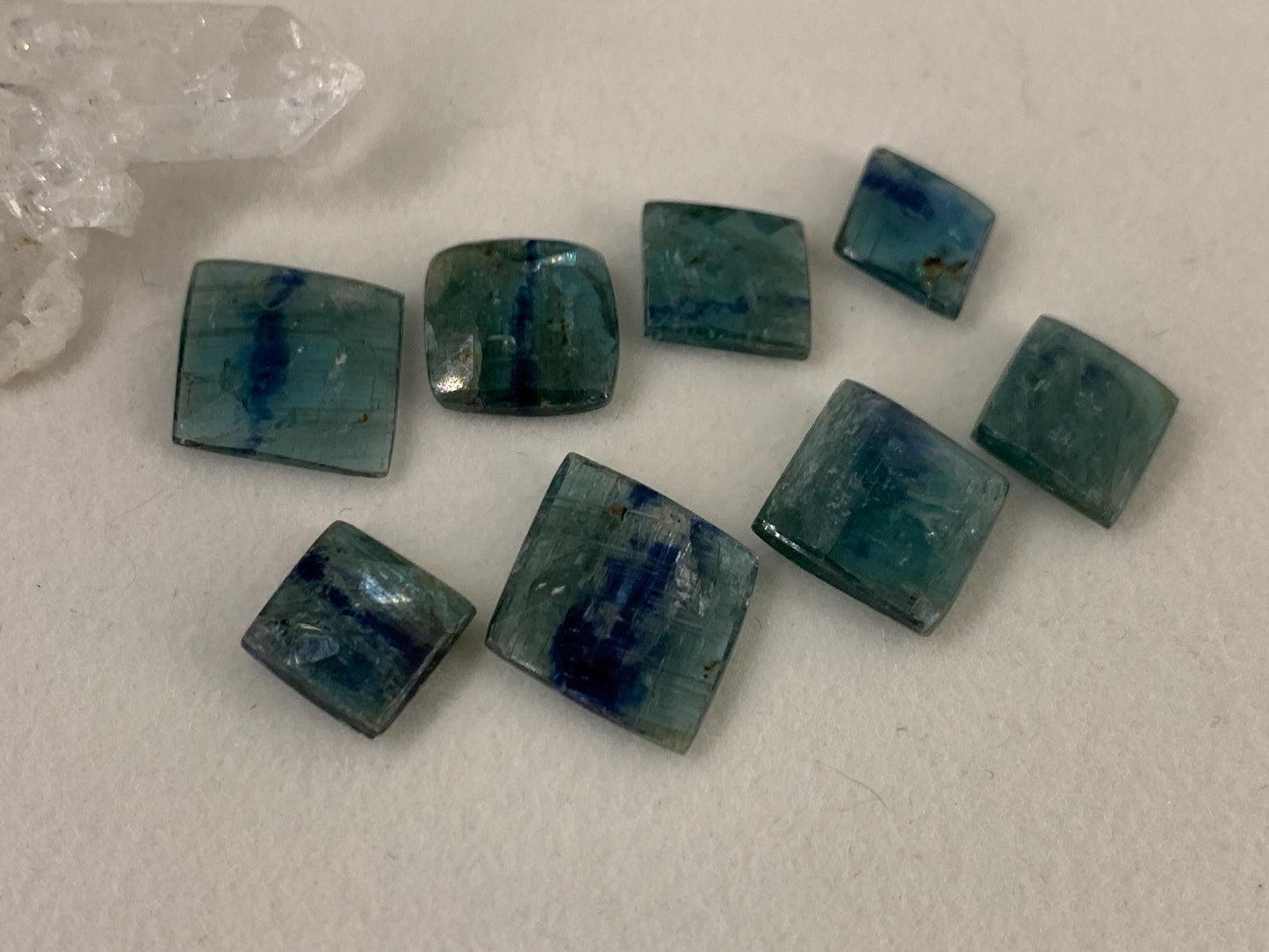 Faceted Kyanite 13-19mm long cabochon- select your cabochon