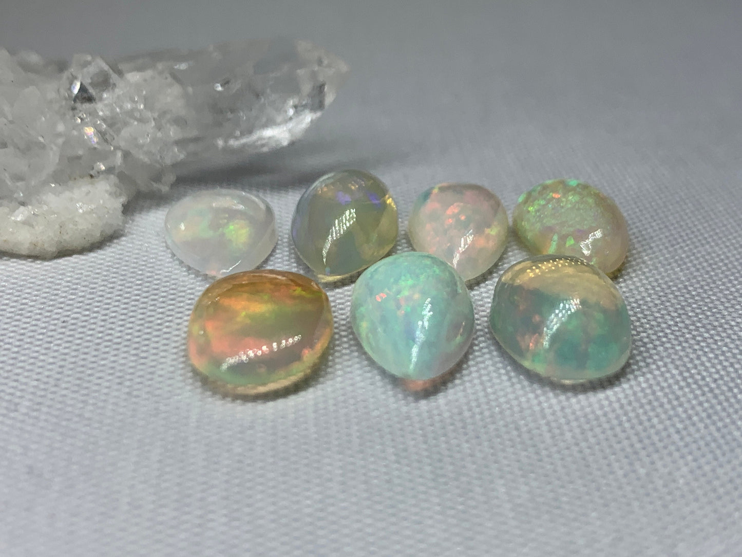 Ethiopian Opal pear 13mm long cabochon