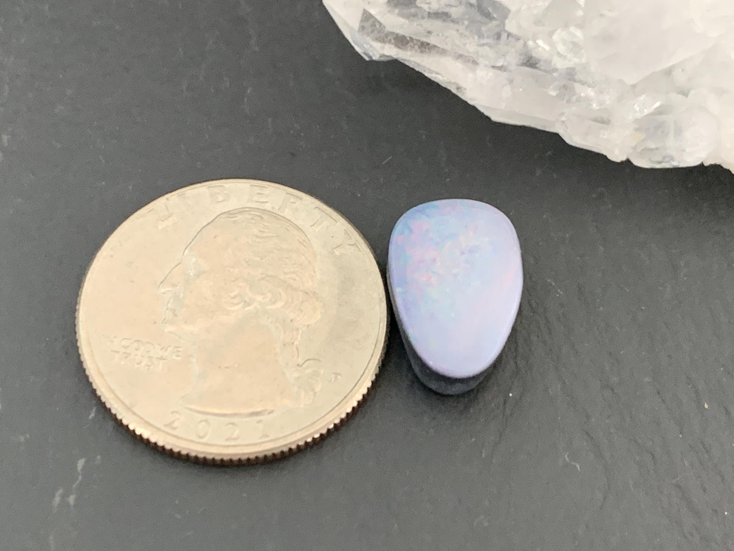 Australian Opal doublet 10x15x5mm cabochon