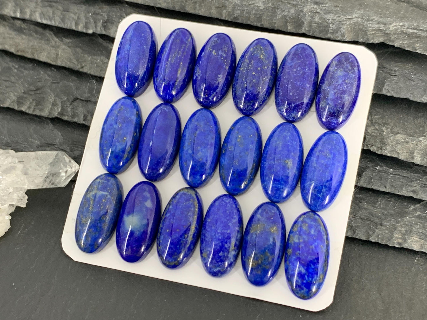 Lapis Lazuli oval 10x20mm cabochon - Calibrated cabochons