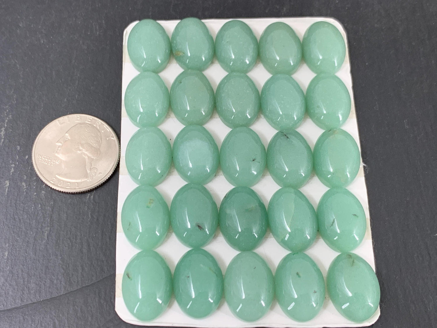 Green Aventurine Cabochon Oval 13x18mm – Natural Calibrated Gemstone For Jewelry
