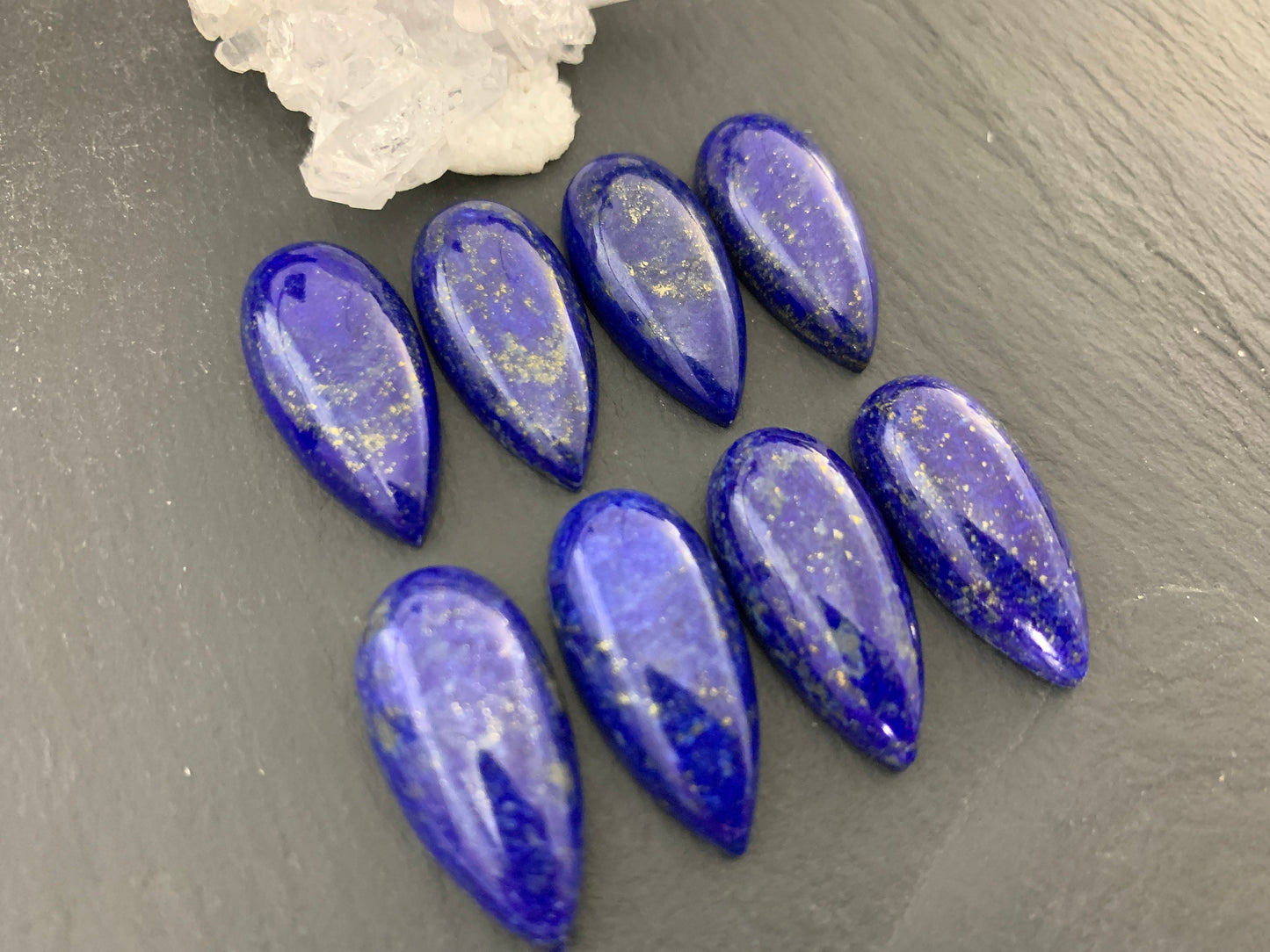 Lapis Lazuli pear 12x25mm cabochon - Calibrated cabochons