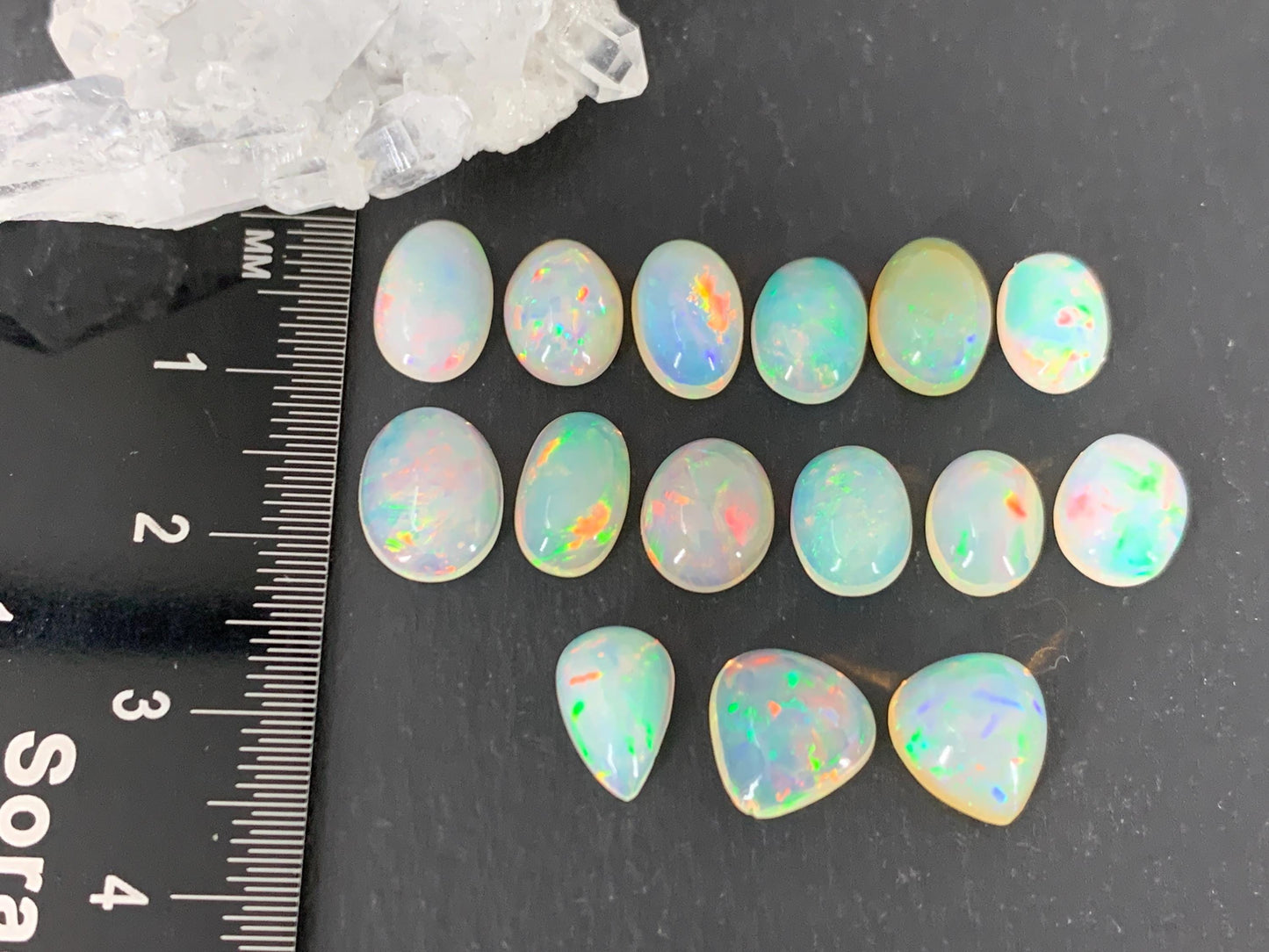 Ethiopian Opal 8-10mm long cabochon