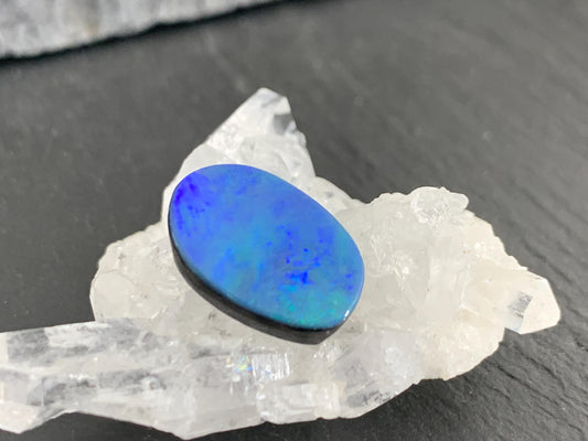 Australian Opal doublet 11x15x4mm cabochon