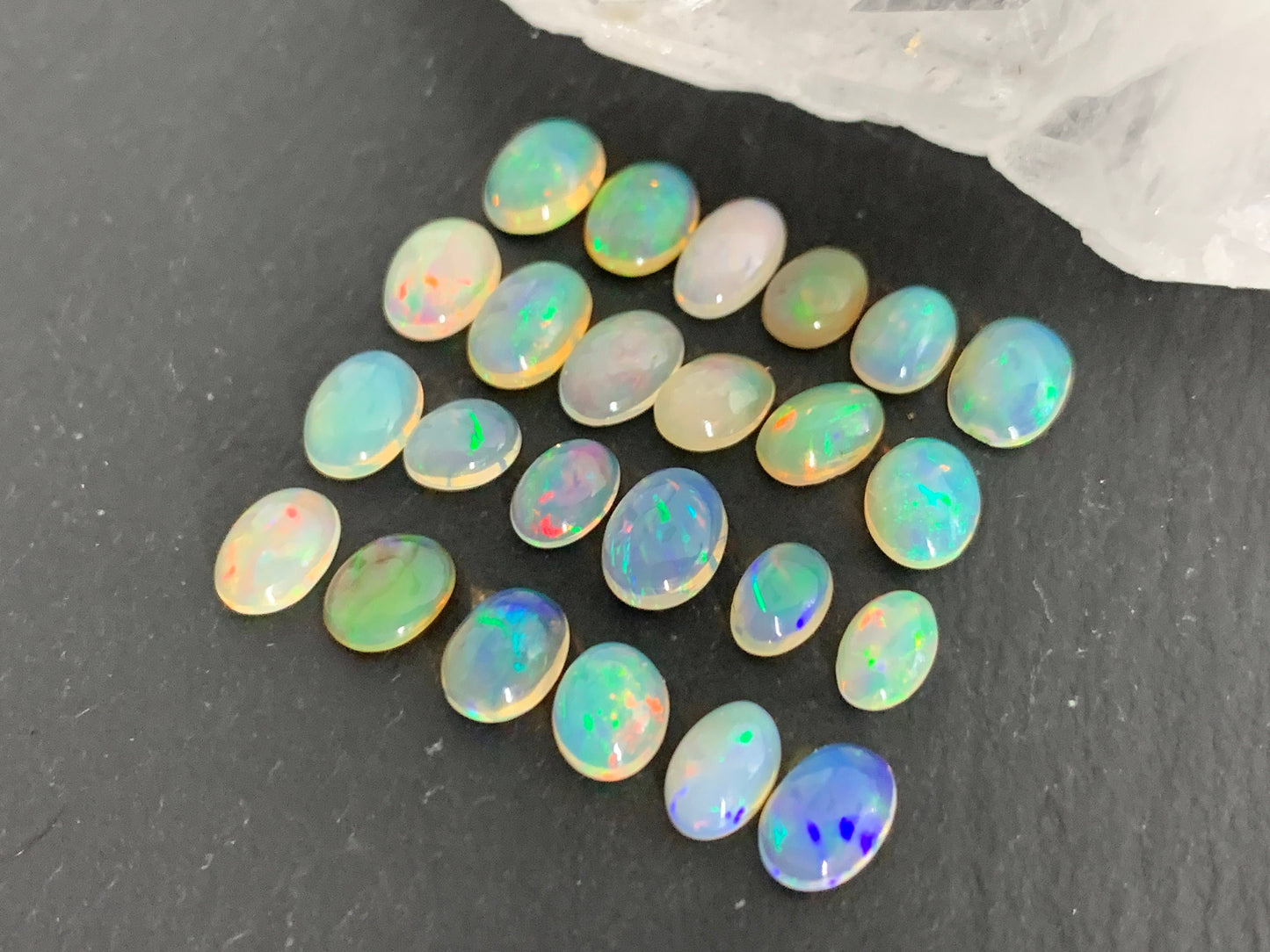 Ethiopian Opal 5-7mm long cabochon